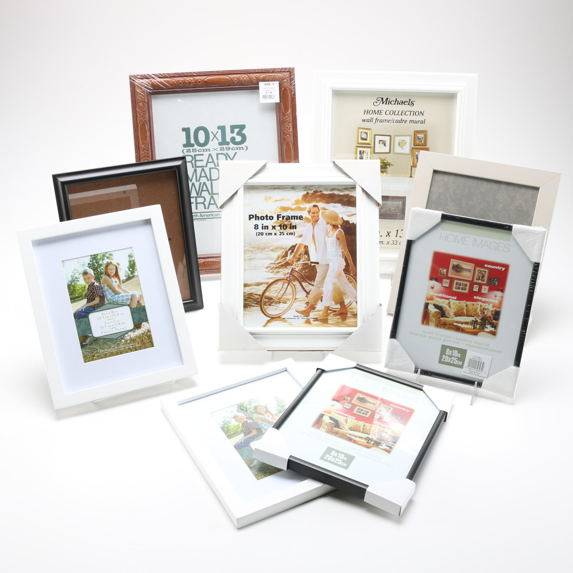 Assorted Wall Picture Frames Featuring Home Images