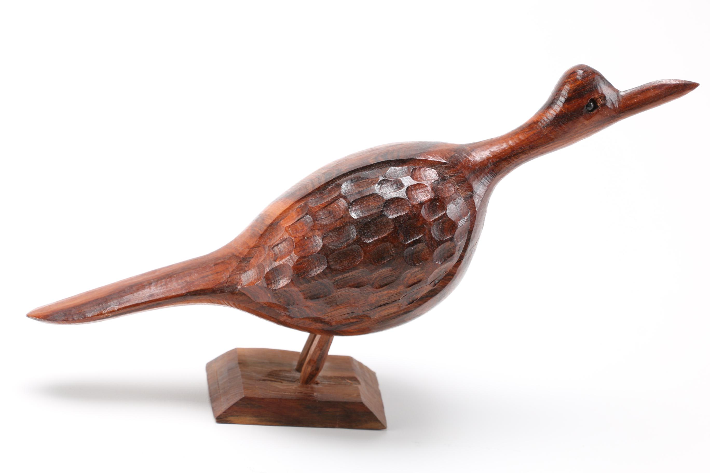 Totems by Ilata Eagle and Small Carved Bird Sculpture