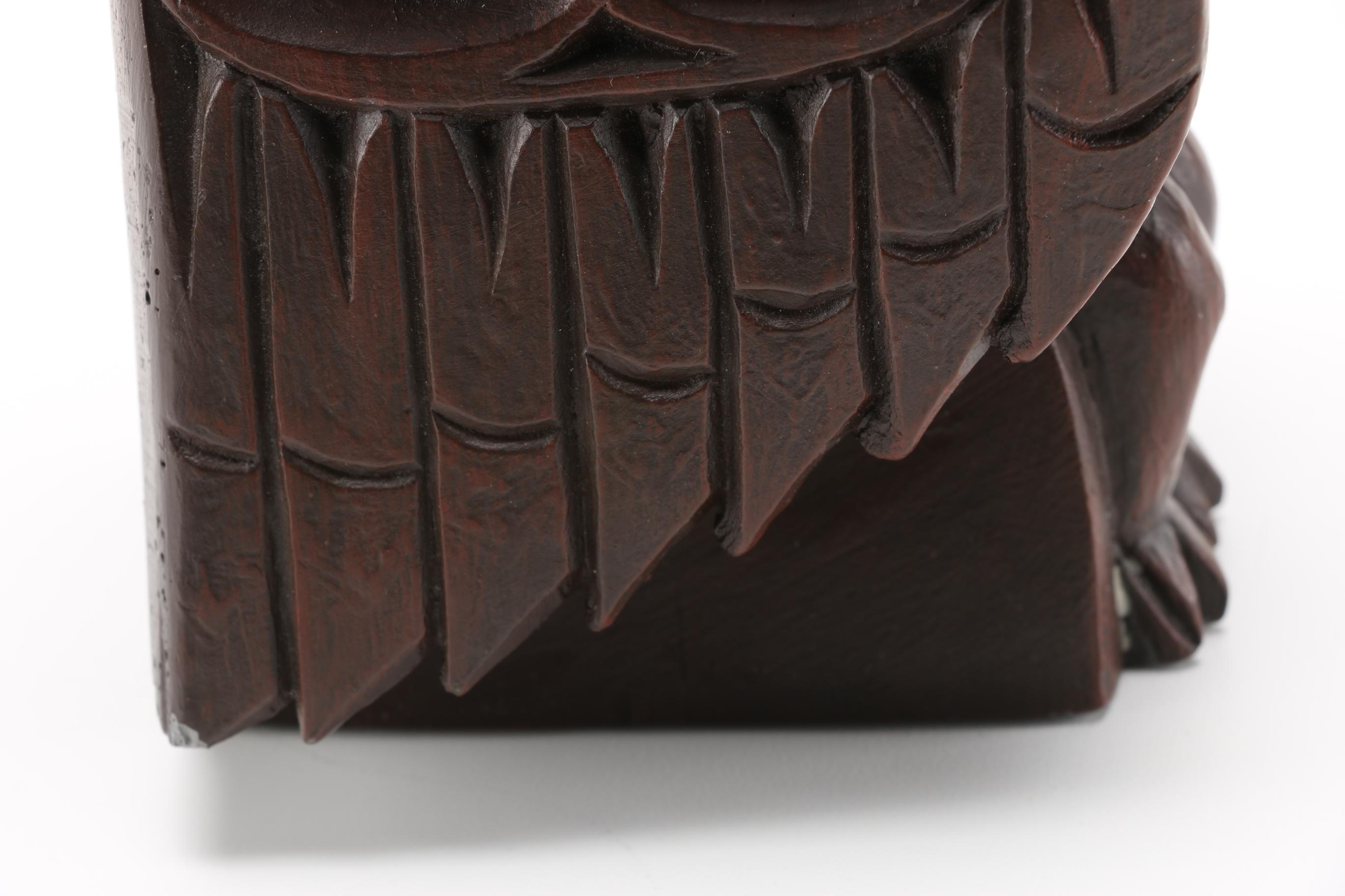 Totems by Ilata Eagle and Small Carved Bird Sculpture