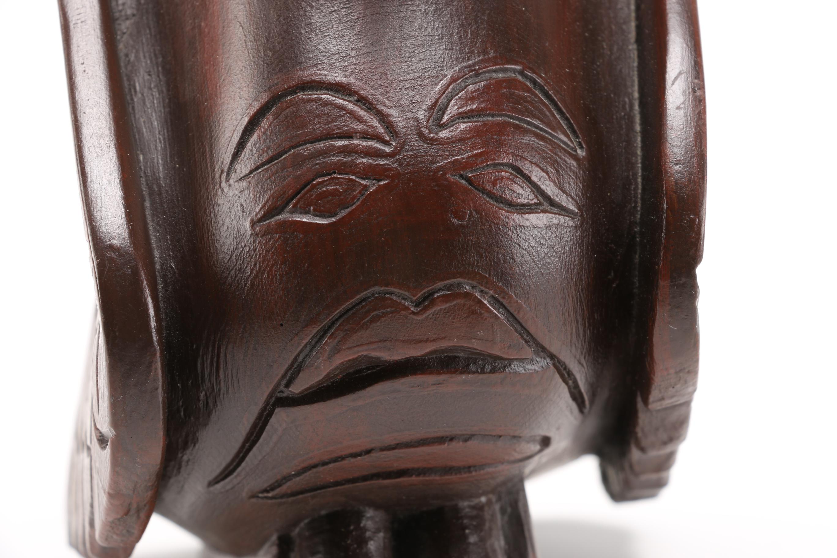 Totems by Ilata Eagle and Small Carved Bird Sculpture