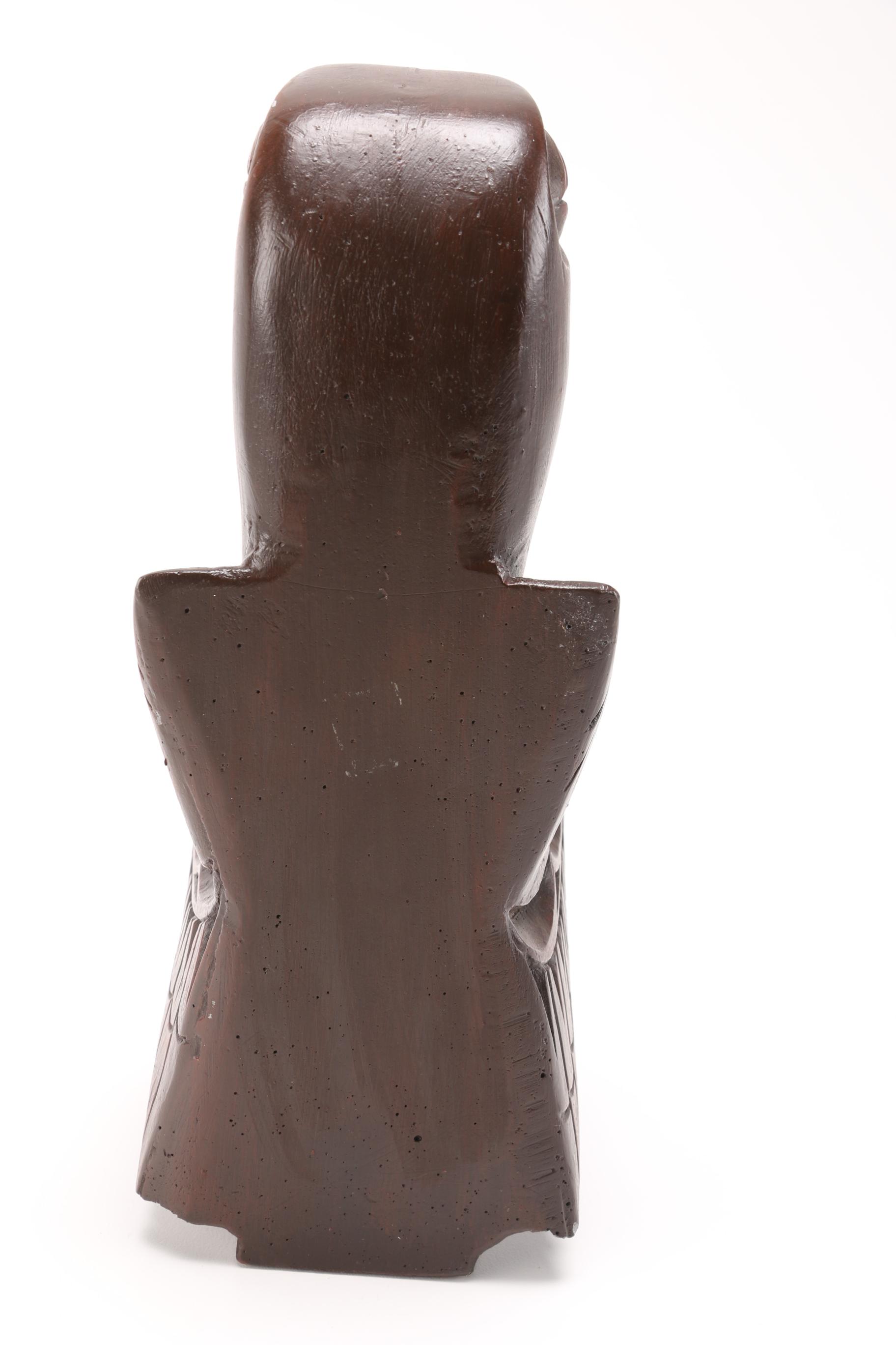 Totems by Ilata Eagle and Small Carved Bird Sculpture