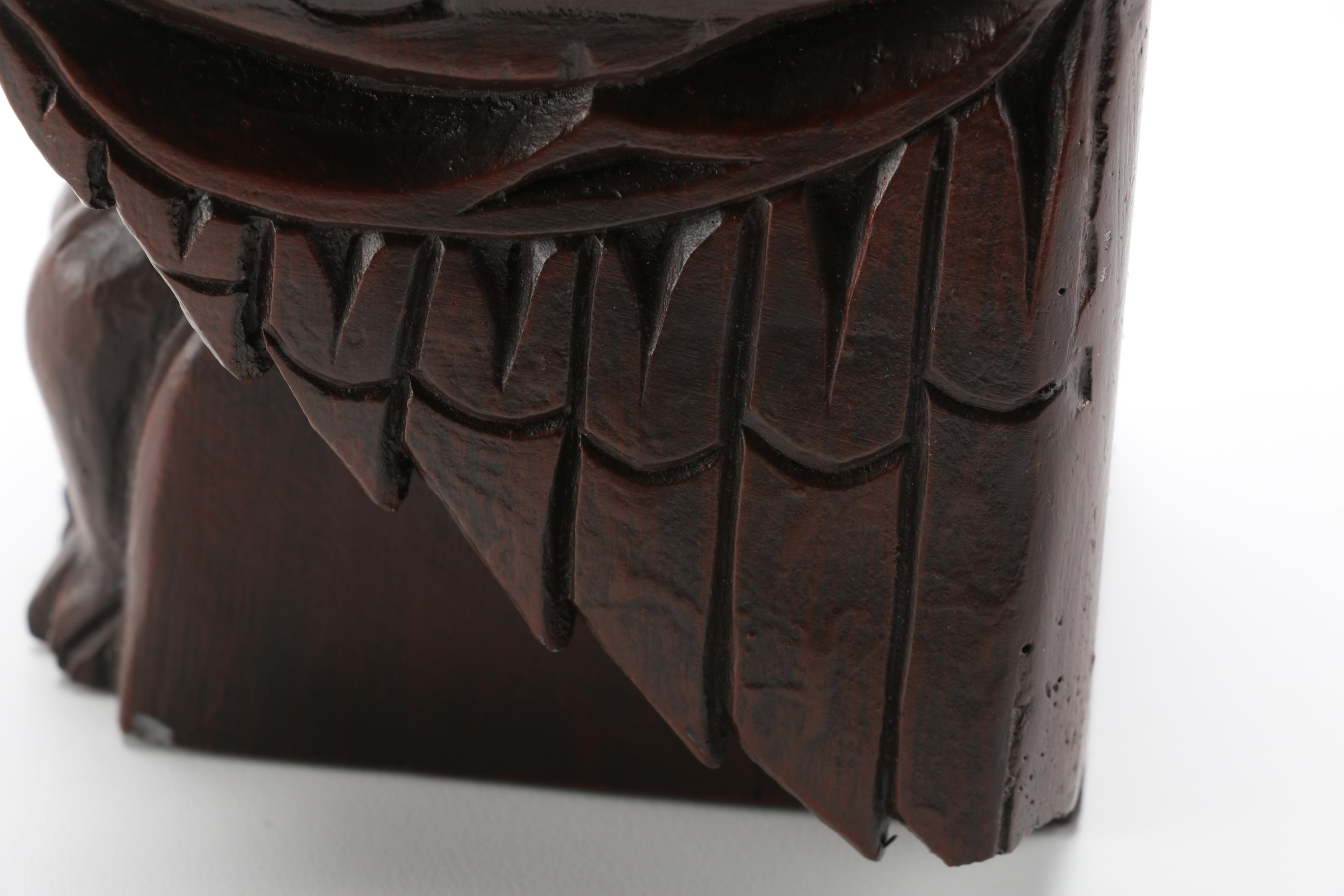 Totems by Ilata Eagle and Small Carved Bird Sculpture