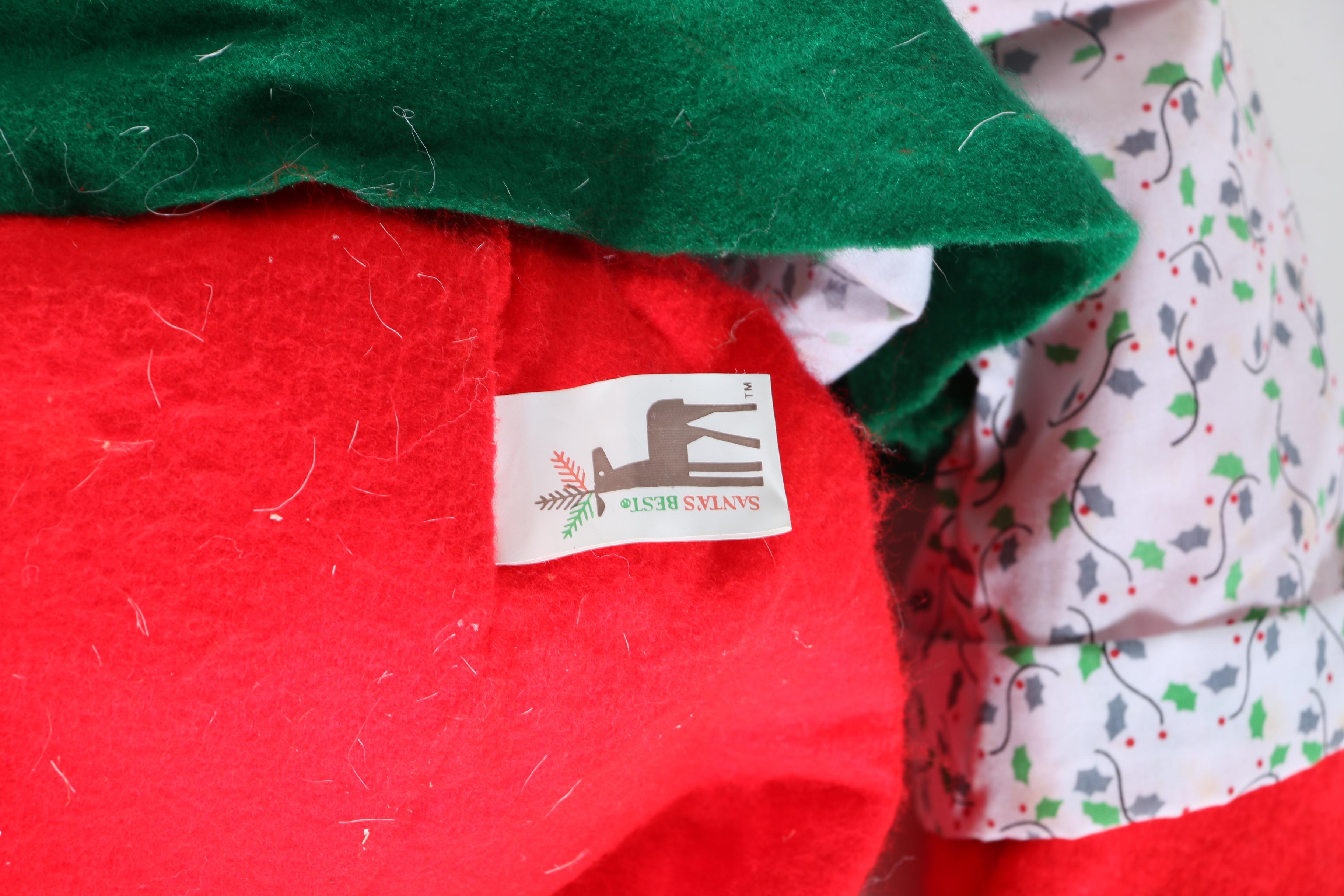 Stuffed Elves in a Wicker Sleigh