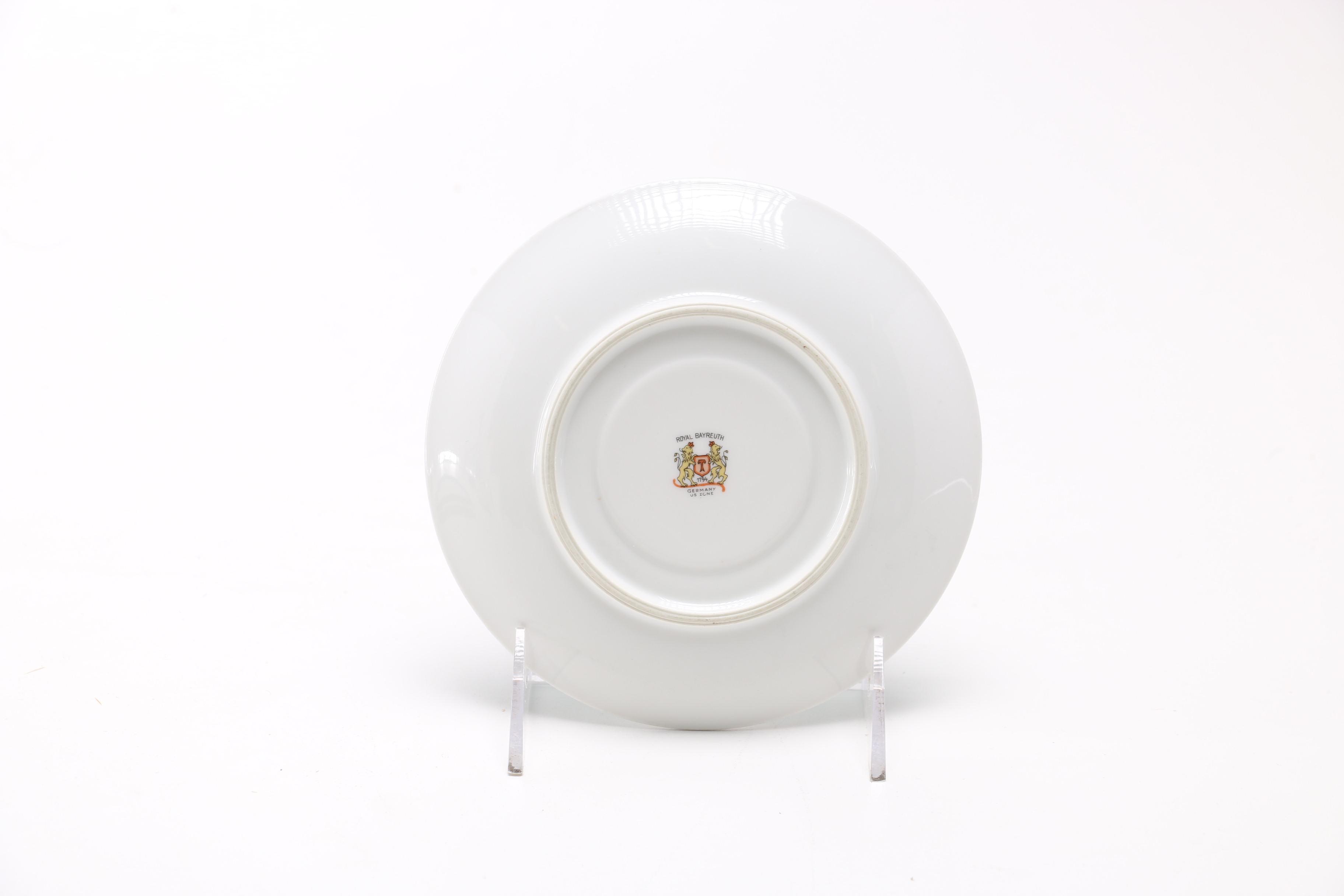 Late 1940s Royal Bayreuth Porcelain Tableware