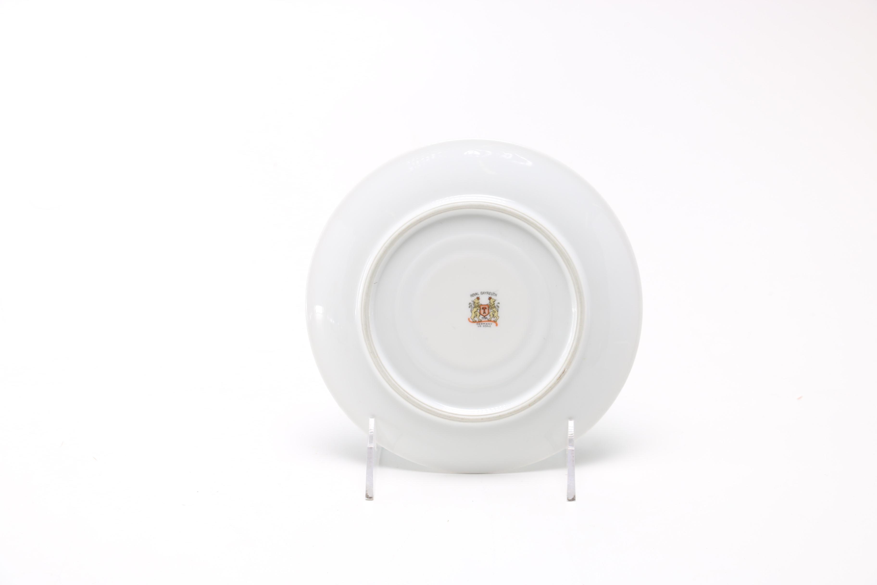 Late 1940s Royal Bayreuth Porcelain Tableware