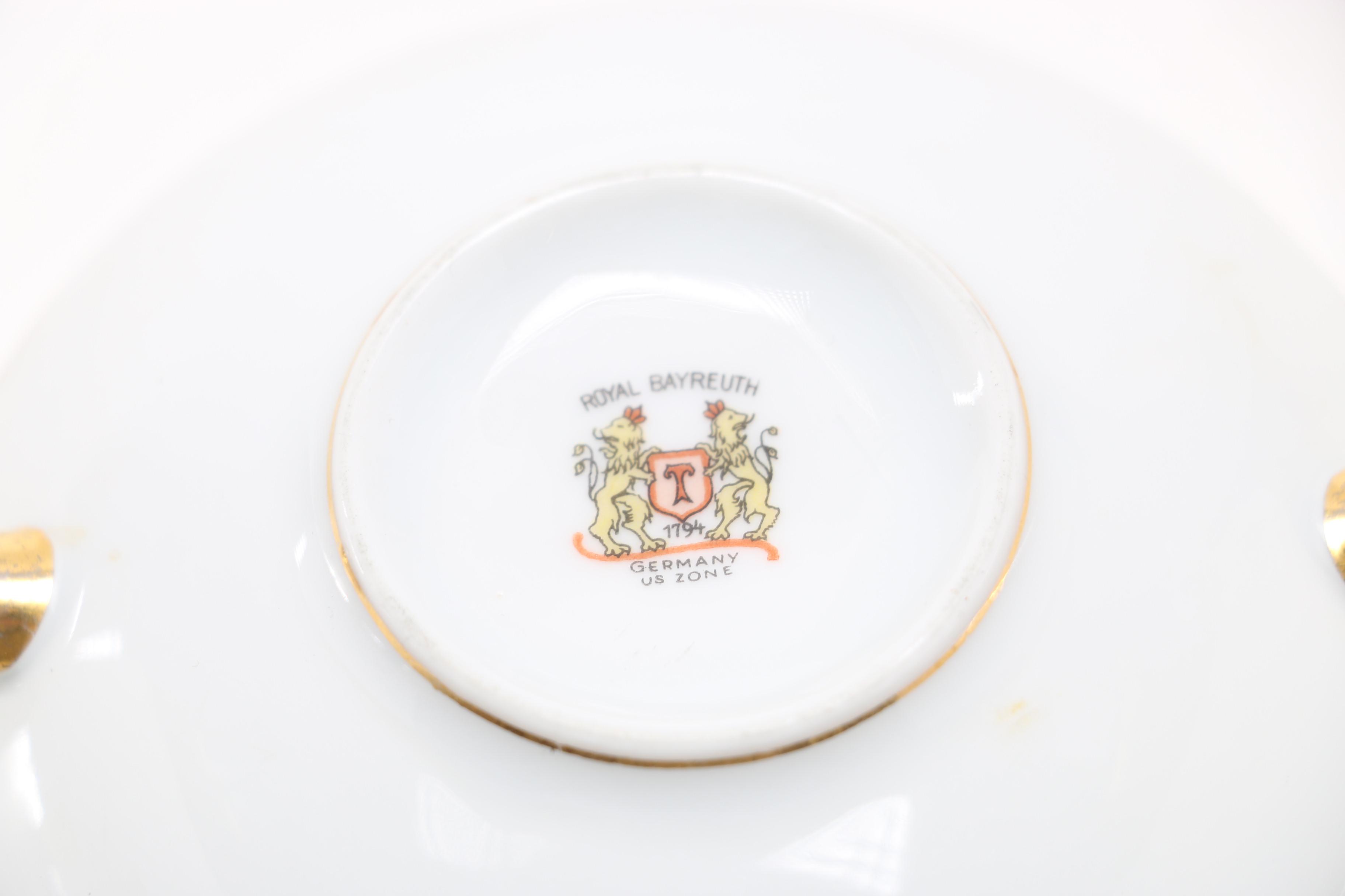 Late 1940s Royal Bayreuth Porcelain Tableware