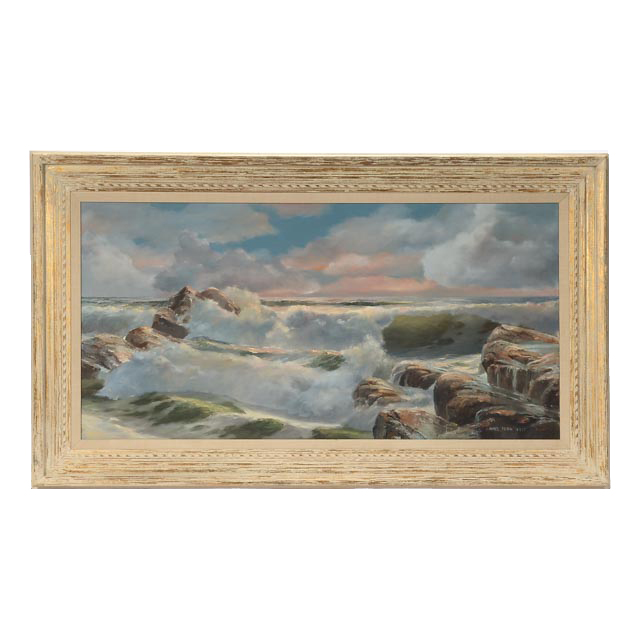 James Peter Cost Original Large Oil on Canvas Seascape
