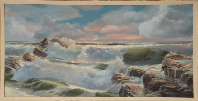 James Peter Cost Original Large Oil on Canvas Seascape
