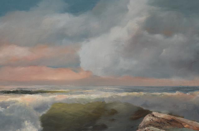 James Peter Cost Original Large Oil on Canvas Seascape