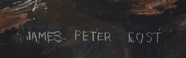 James Peter Cost Original Large Oil on Canvas Seascape