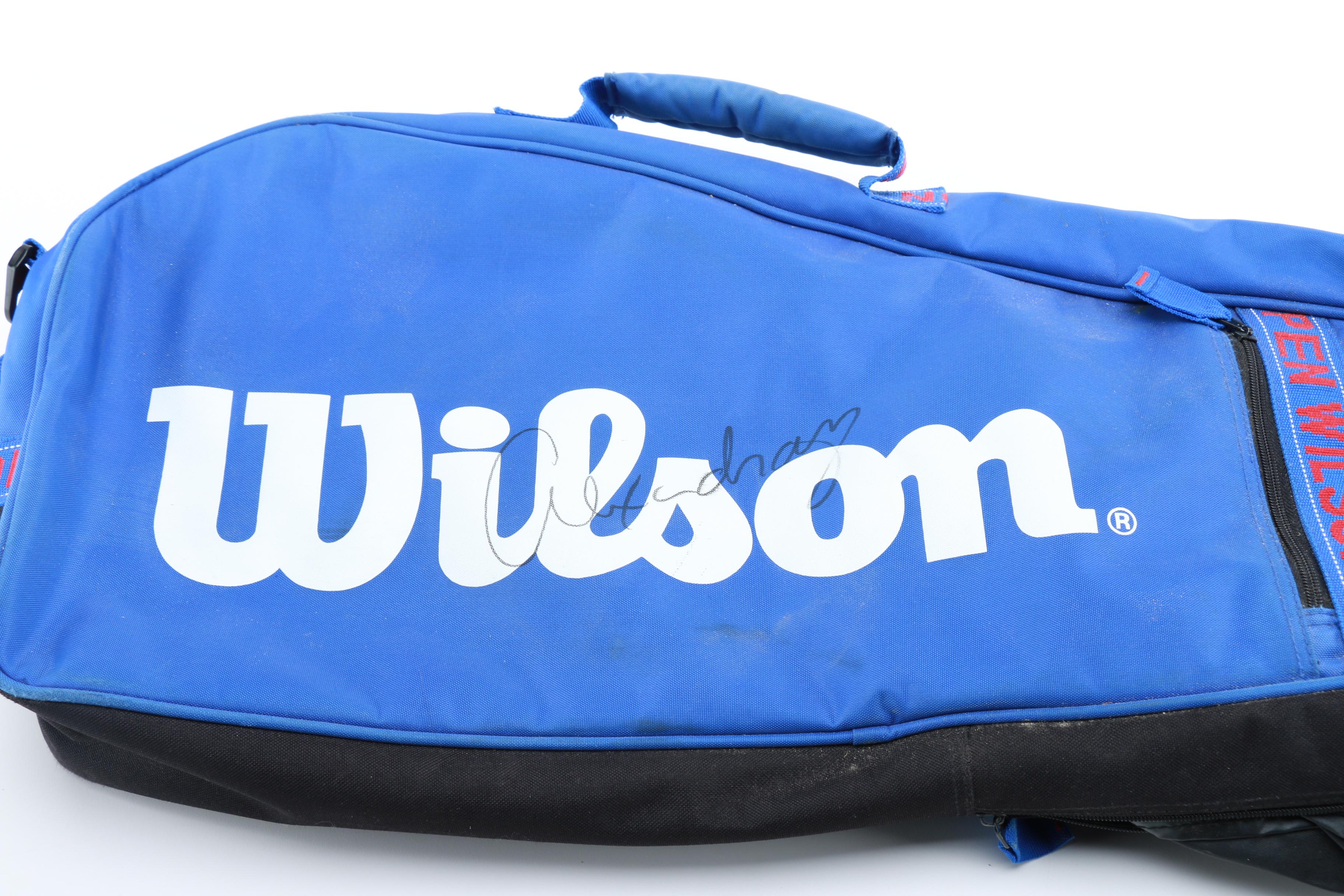 Signed US Open Wilson Tennis Racket Bag