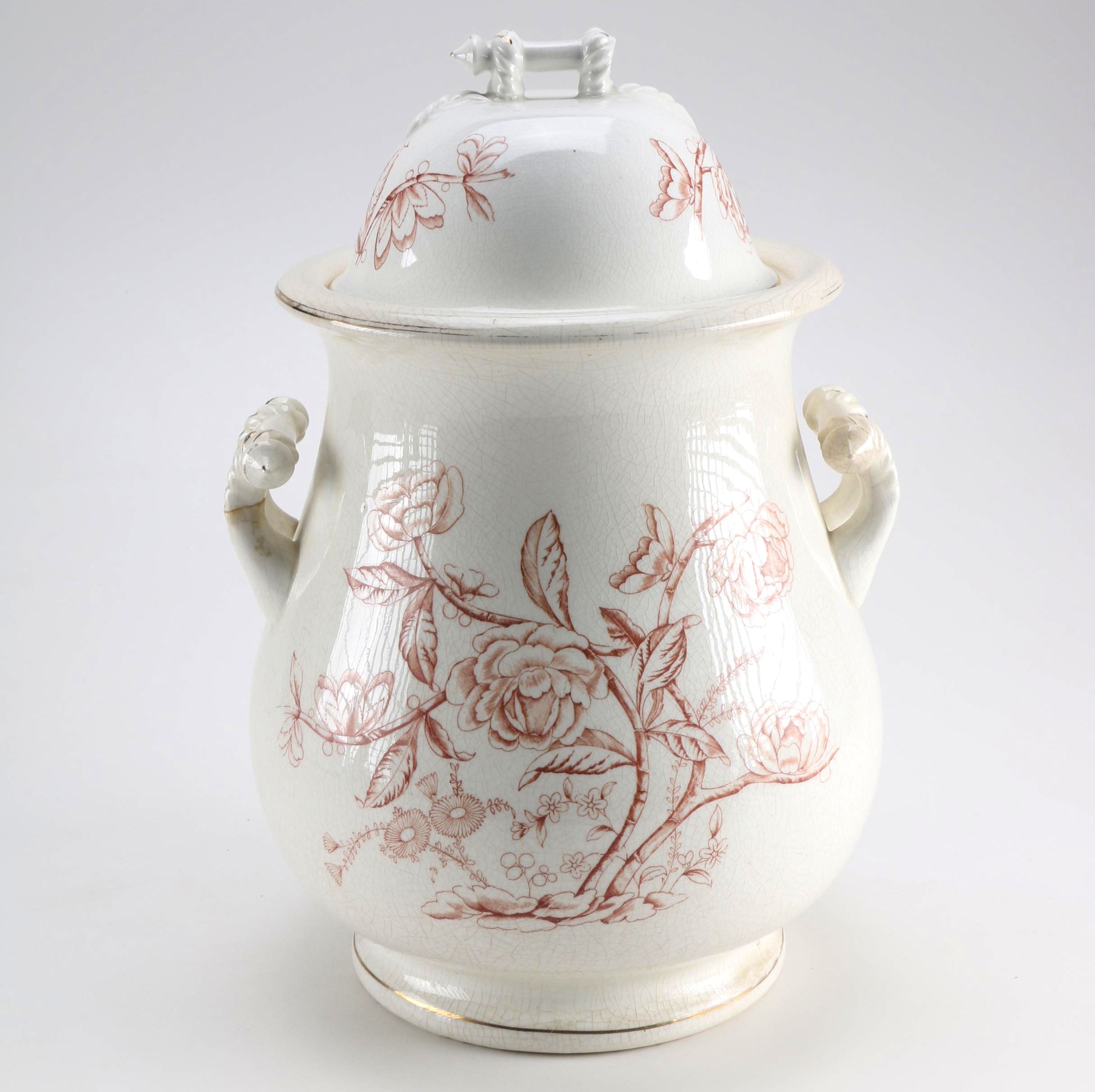 Victorian Transfer Printed Slop Bucket