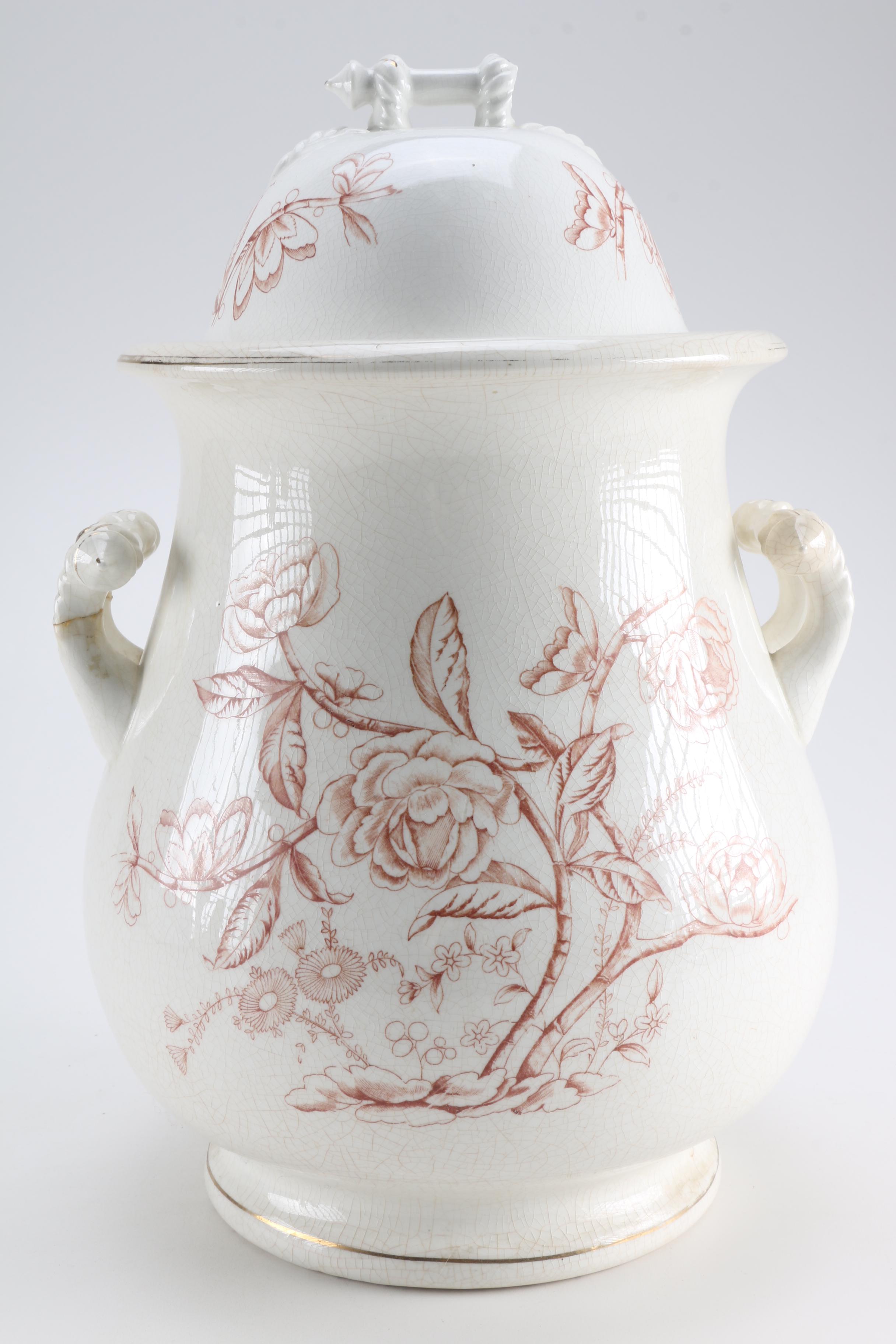 Victorian Transfer Printed Slop Bucket