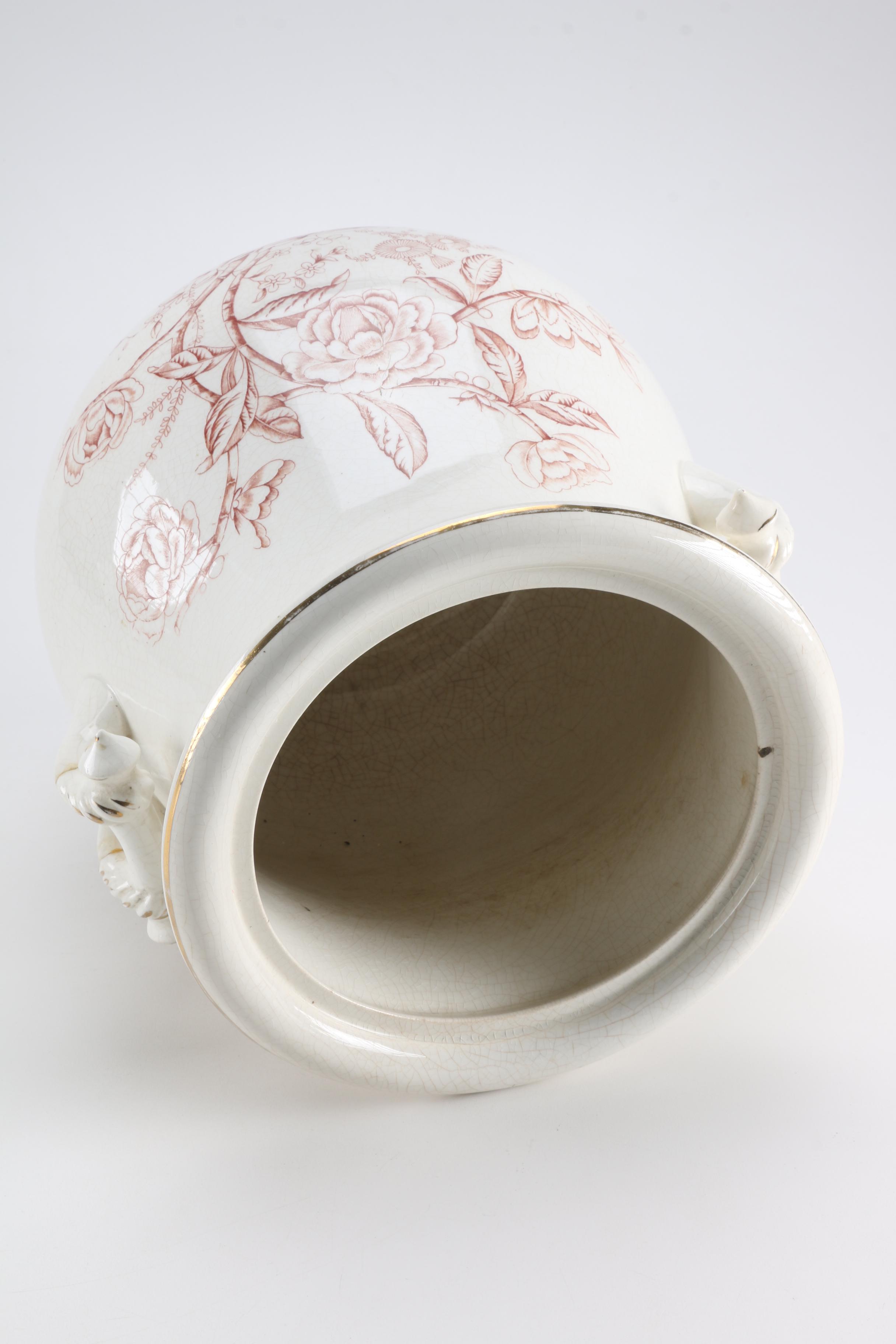 Victorian Transfer Printed Slop Bucket