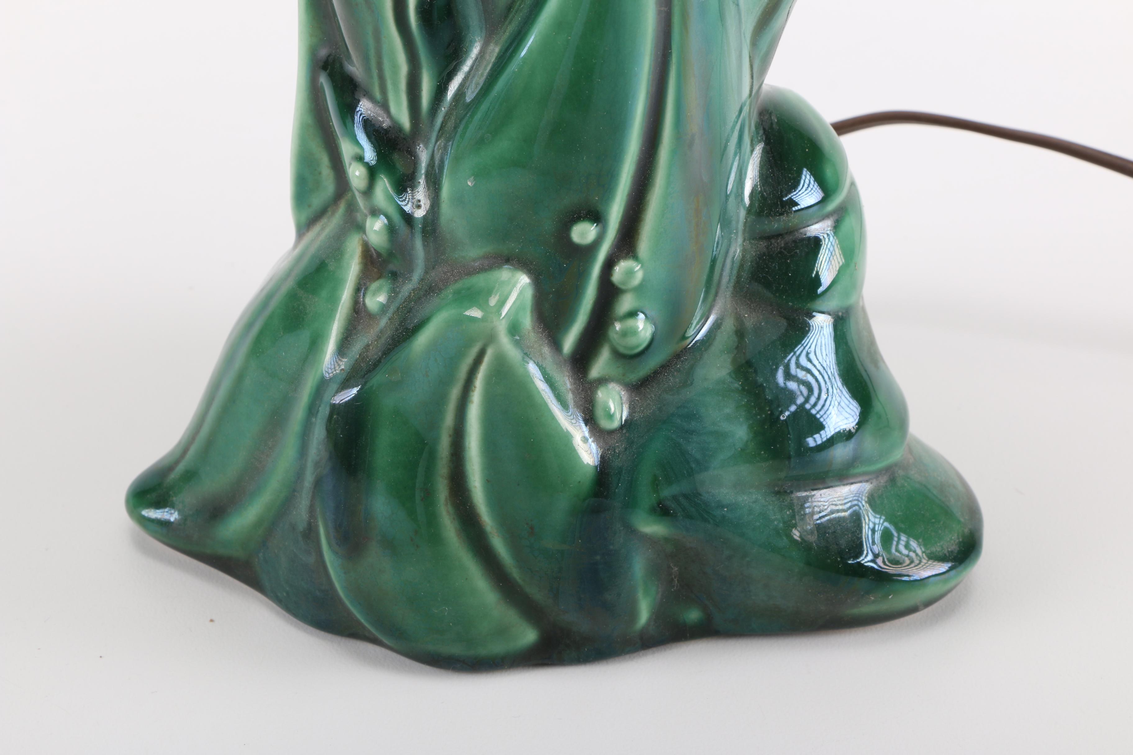 Ceramic Aqua Table Lamp