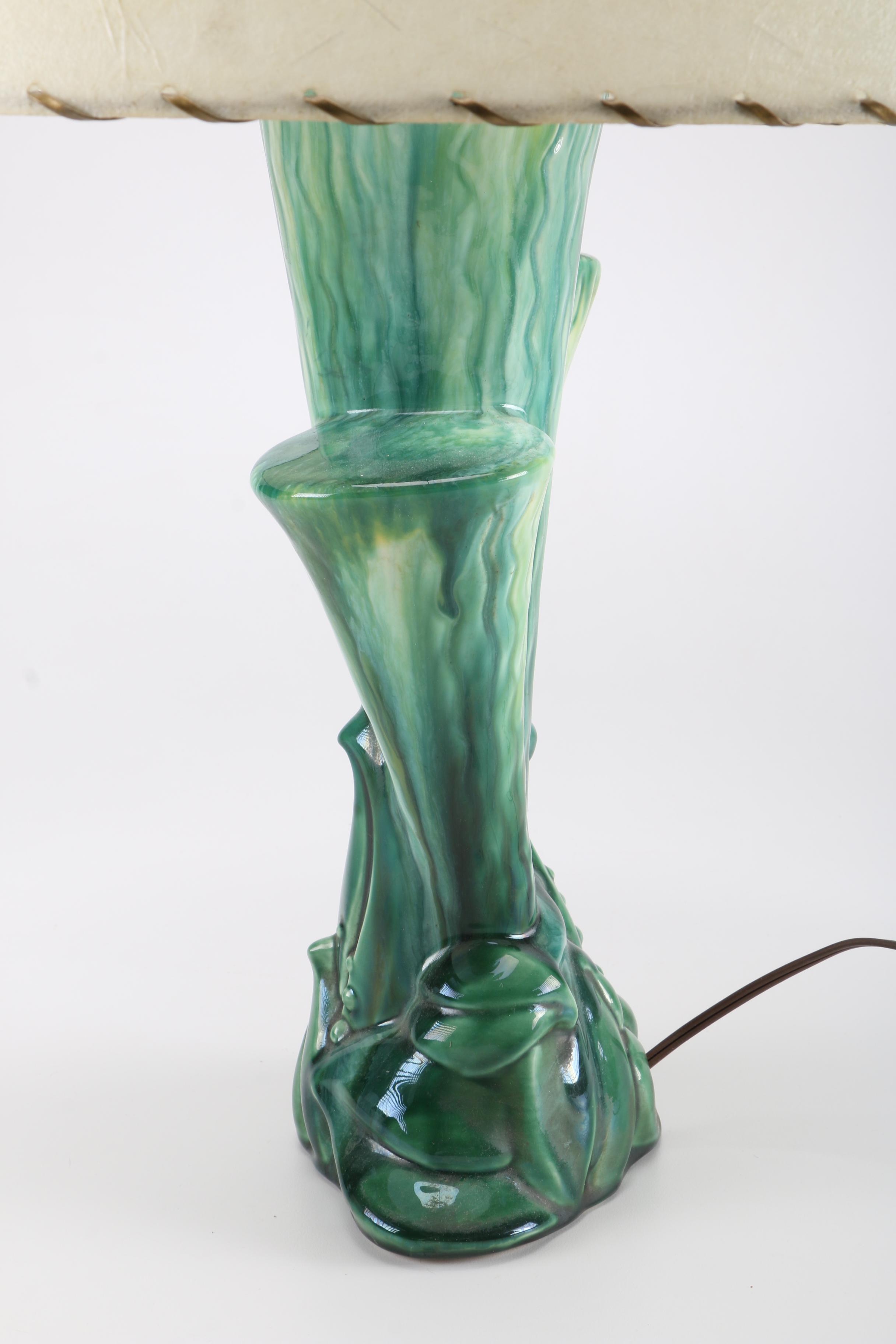 Ceramic Aqua Table Lamp