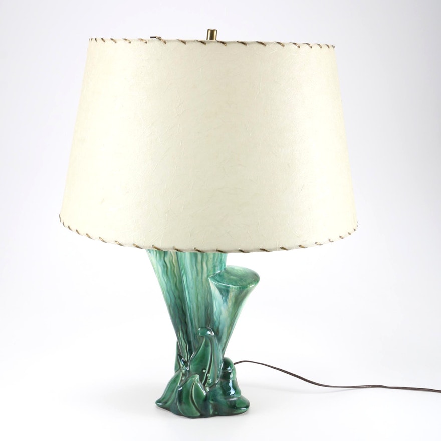 Ceramic Aqua Table Lamp