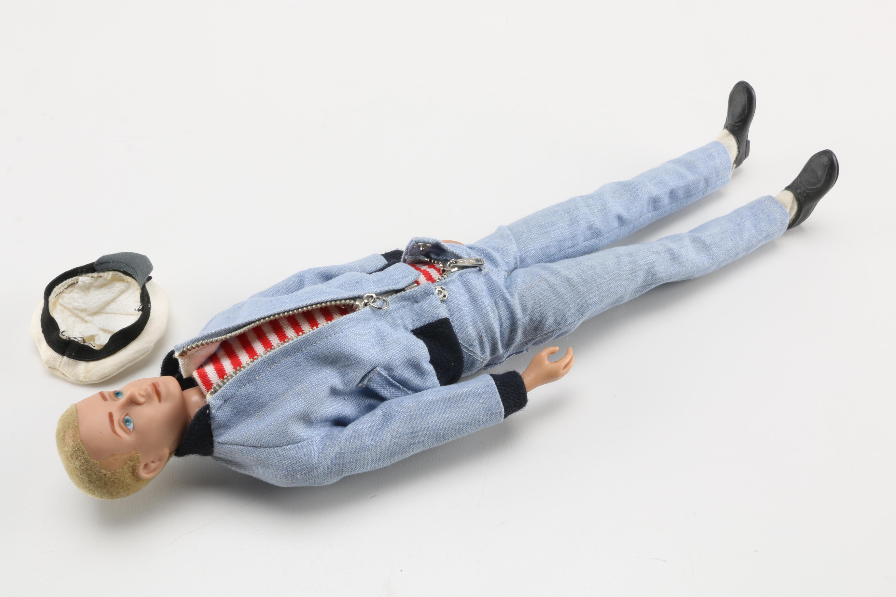 Original 1961 Ken Doll with 1964 Irwin Speed Boat