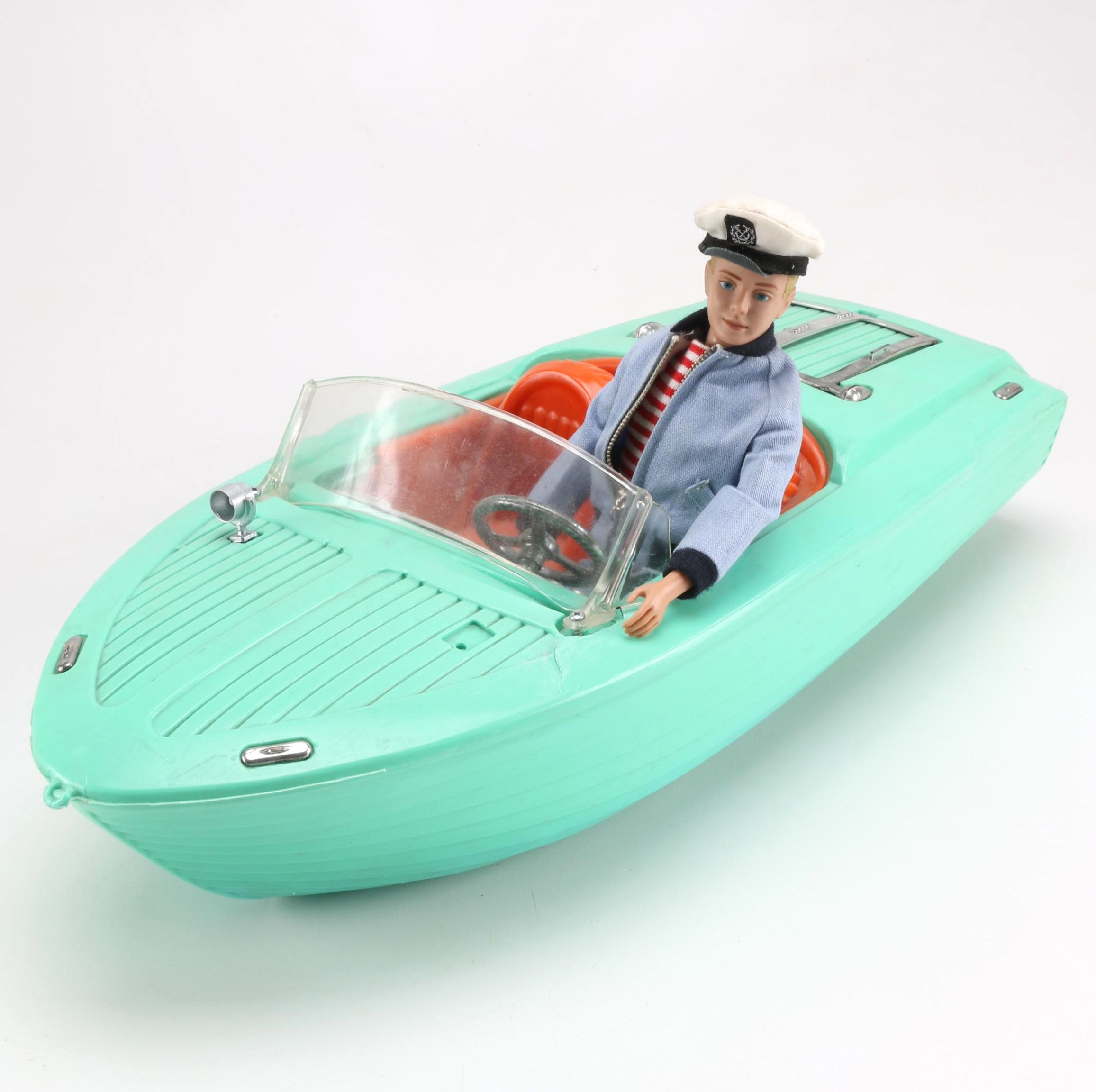 Original 1961 Ken Doll with 1964 Irwin Speed Boat