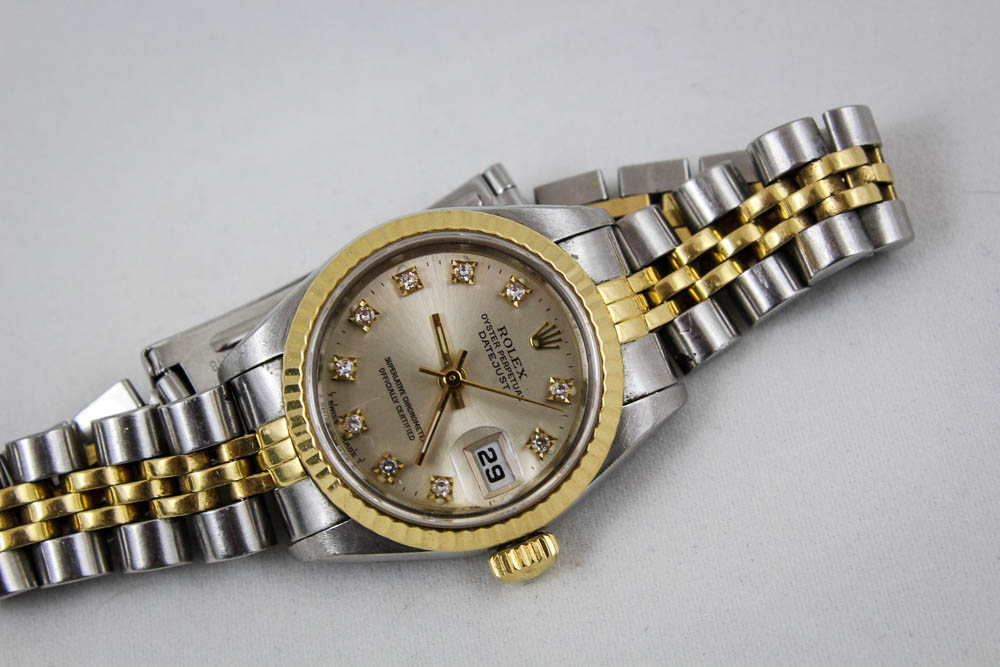 Women's Rolex 18K Yellow Gold Two-Tone Datejust Watch