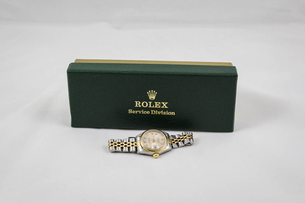 Women's Rolex 18K Yellow Gold Two-Tone Datejust Watch