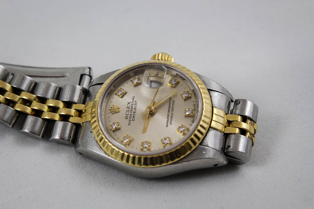 Women's Rolex 18K Yellow Gold Two-Tone Datejust Watch