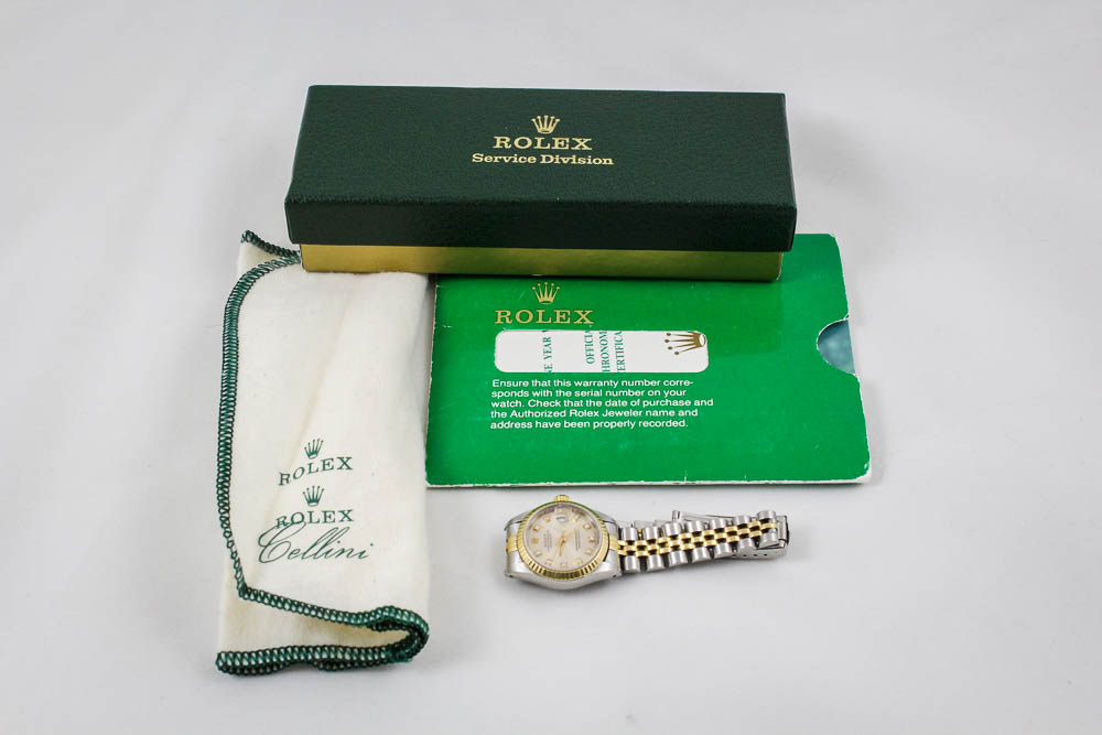 Women's Rolex 18K Yellow Gold Two-Tone Datejust Watch