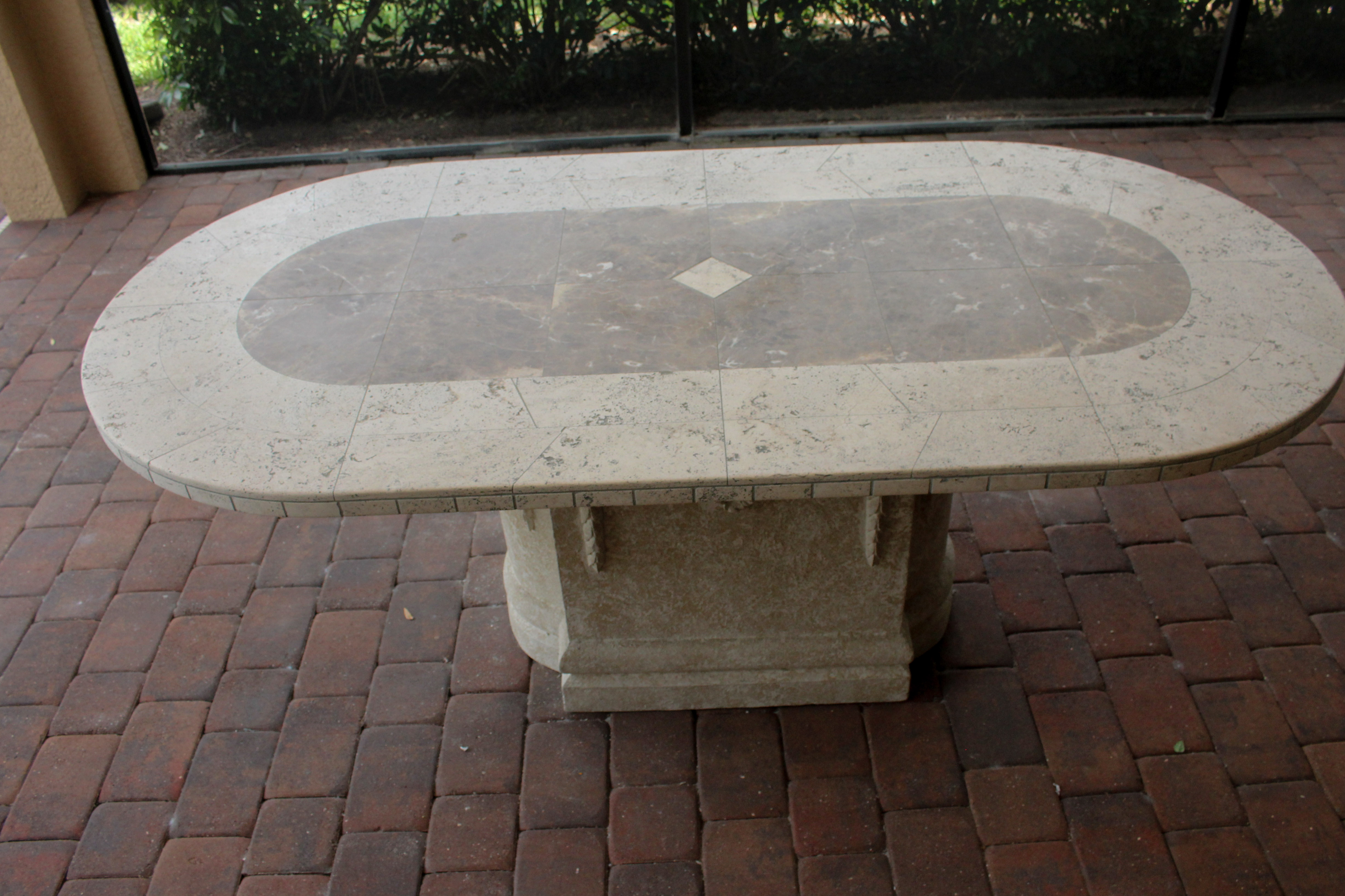 Ancient Mosaics Studio Patio Table and Cast Classics Chair Set