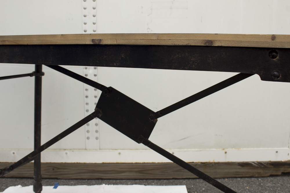 Wood and Metal Table