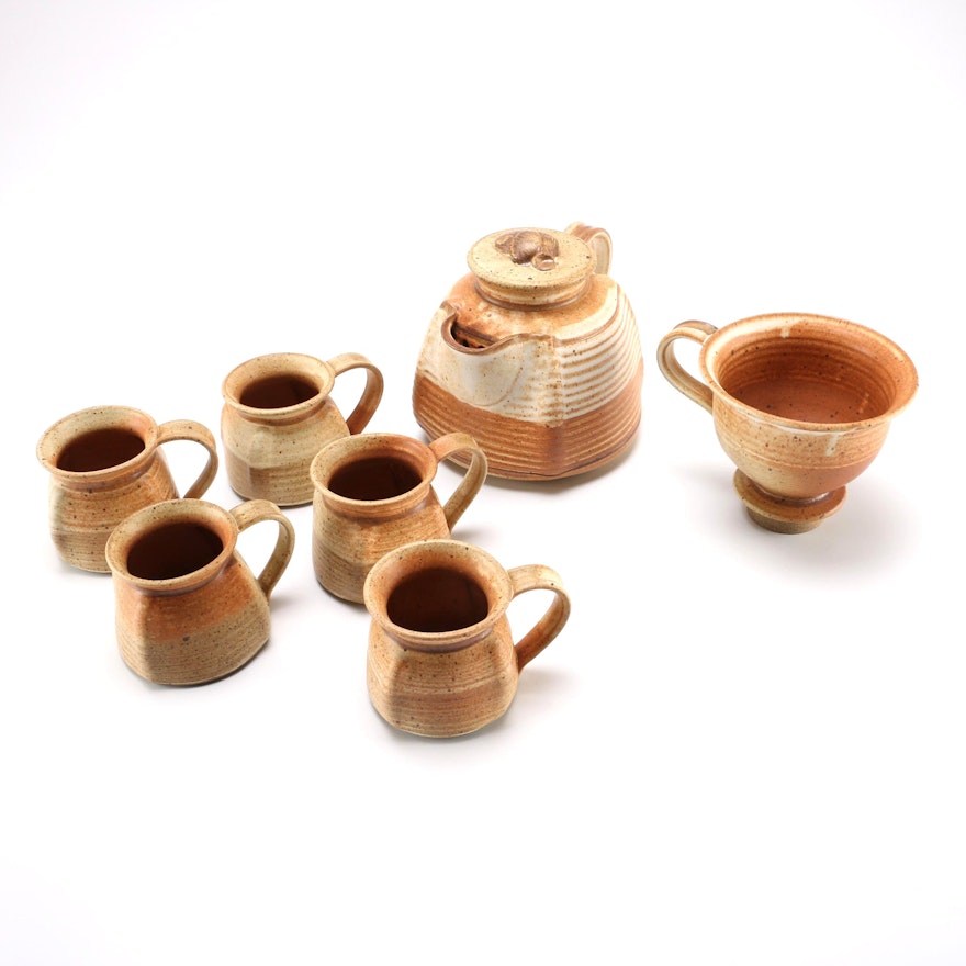 Hand Thrown Stoneware Coffee Serving Set