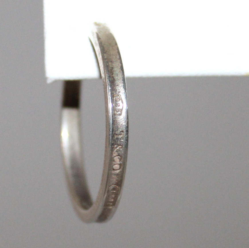 Sterling Tiffany & Co. 1837 Narrow Hoop Earrings