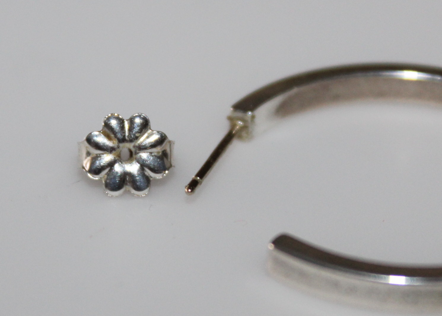 Sterling Tiffany & Co. 1837 Narrow Hoop Earrings