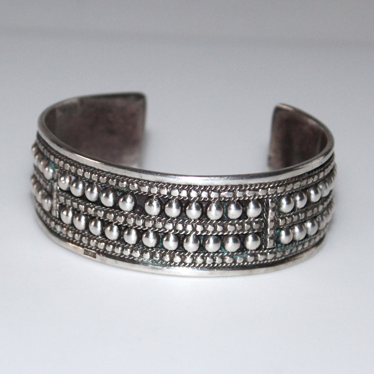 800 Silver Egyptian Cuff Bracelet