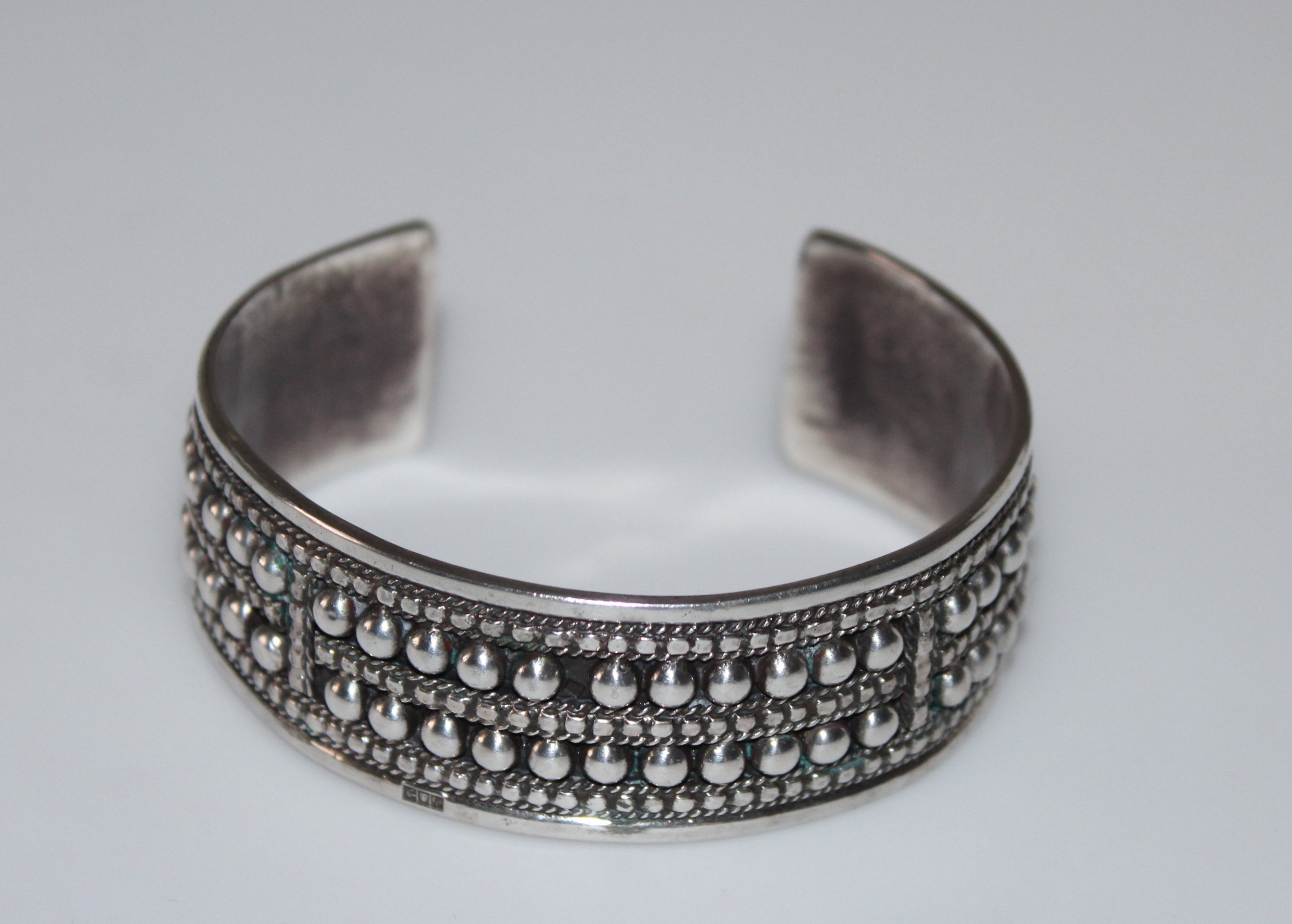800 Silver Egyptian Cuff Bracelet