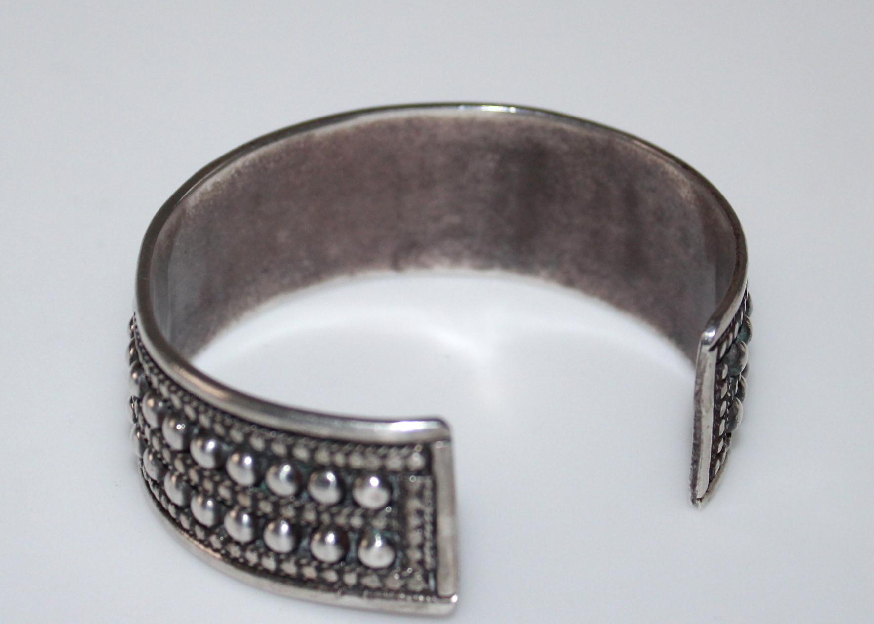 800 Silver Egyptian Cuff Bracelet