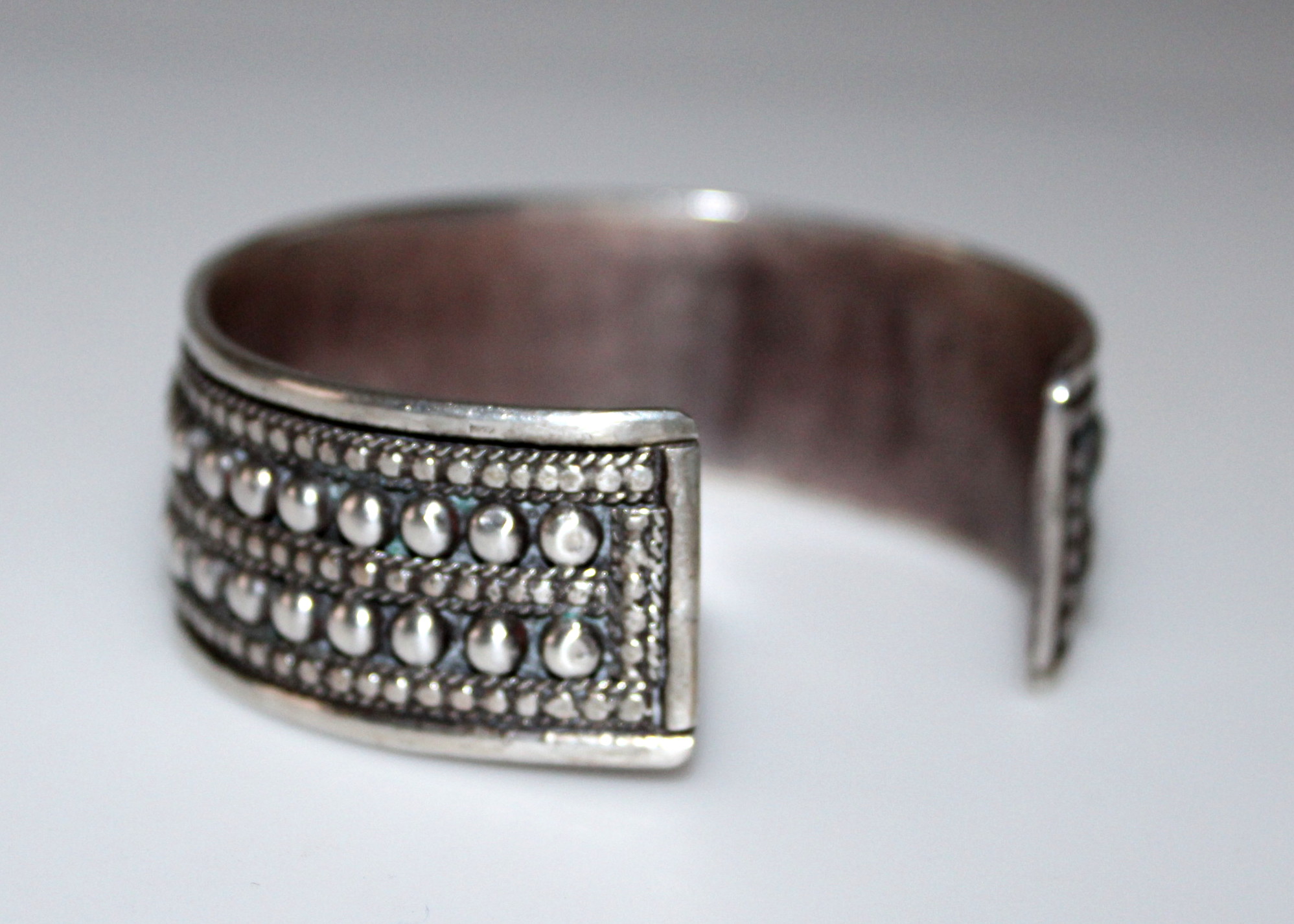 800 Silver Egyptian Cuff Bracelet