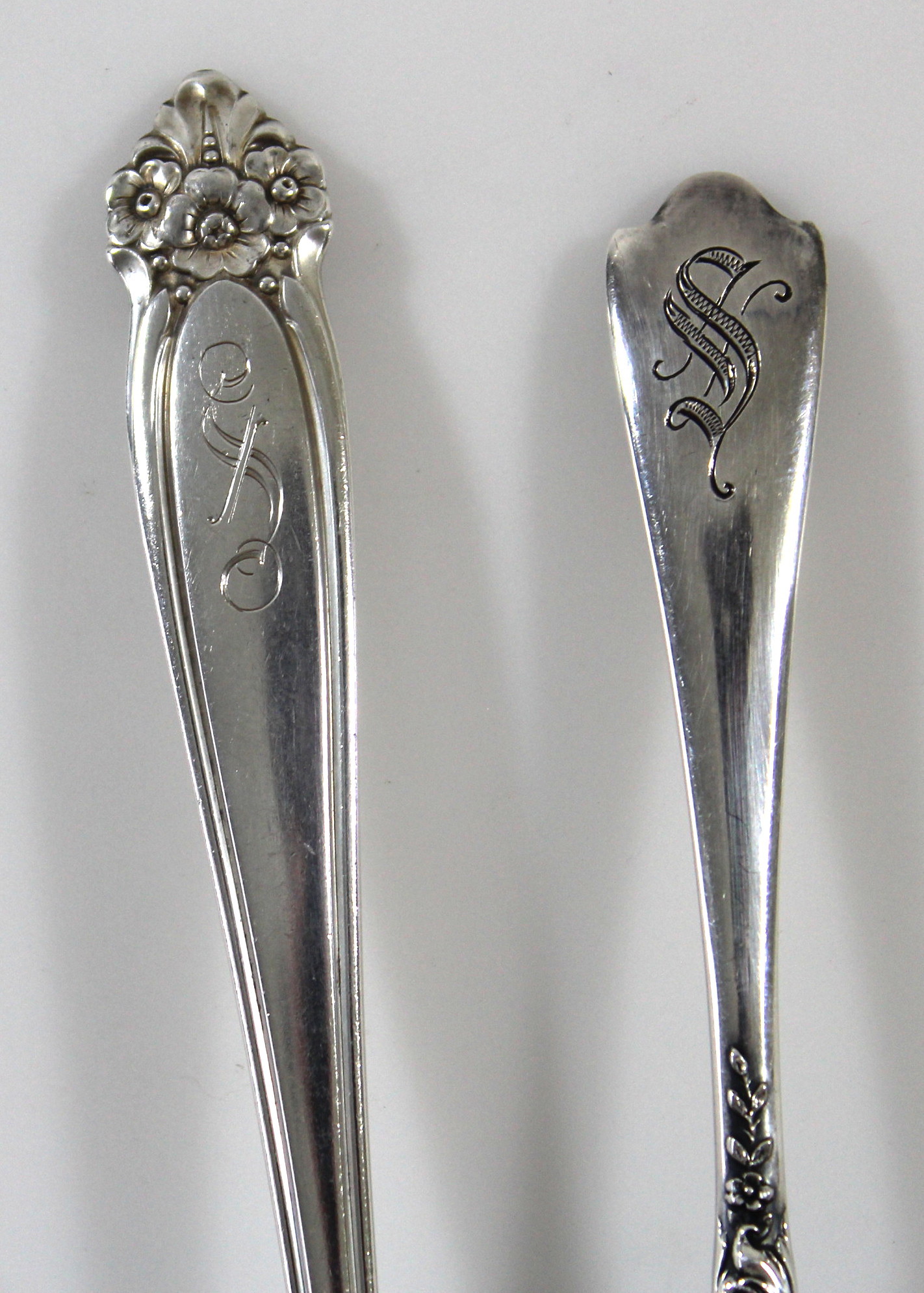 Sterling Silver Fork and Two Spoons