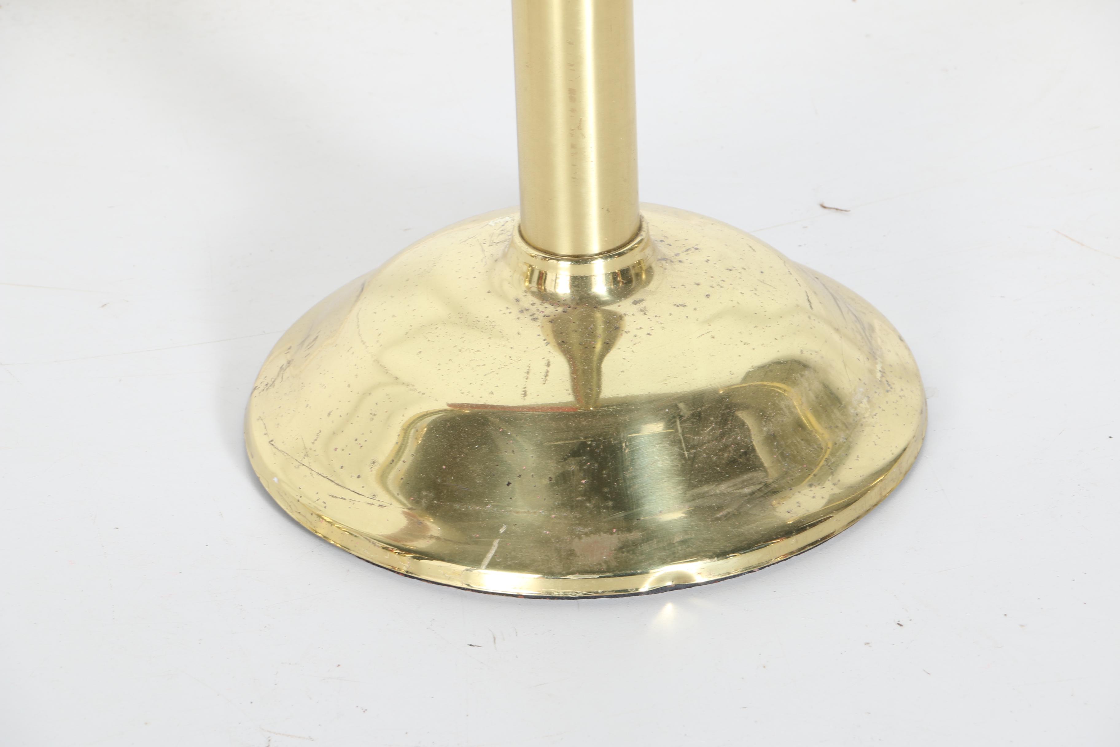 Set of Brass Stanchions With Red Velvet Ropes