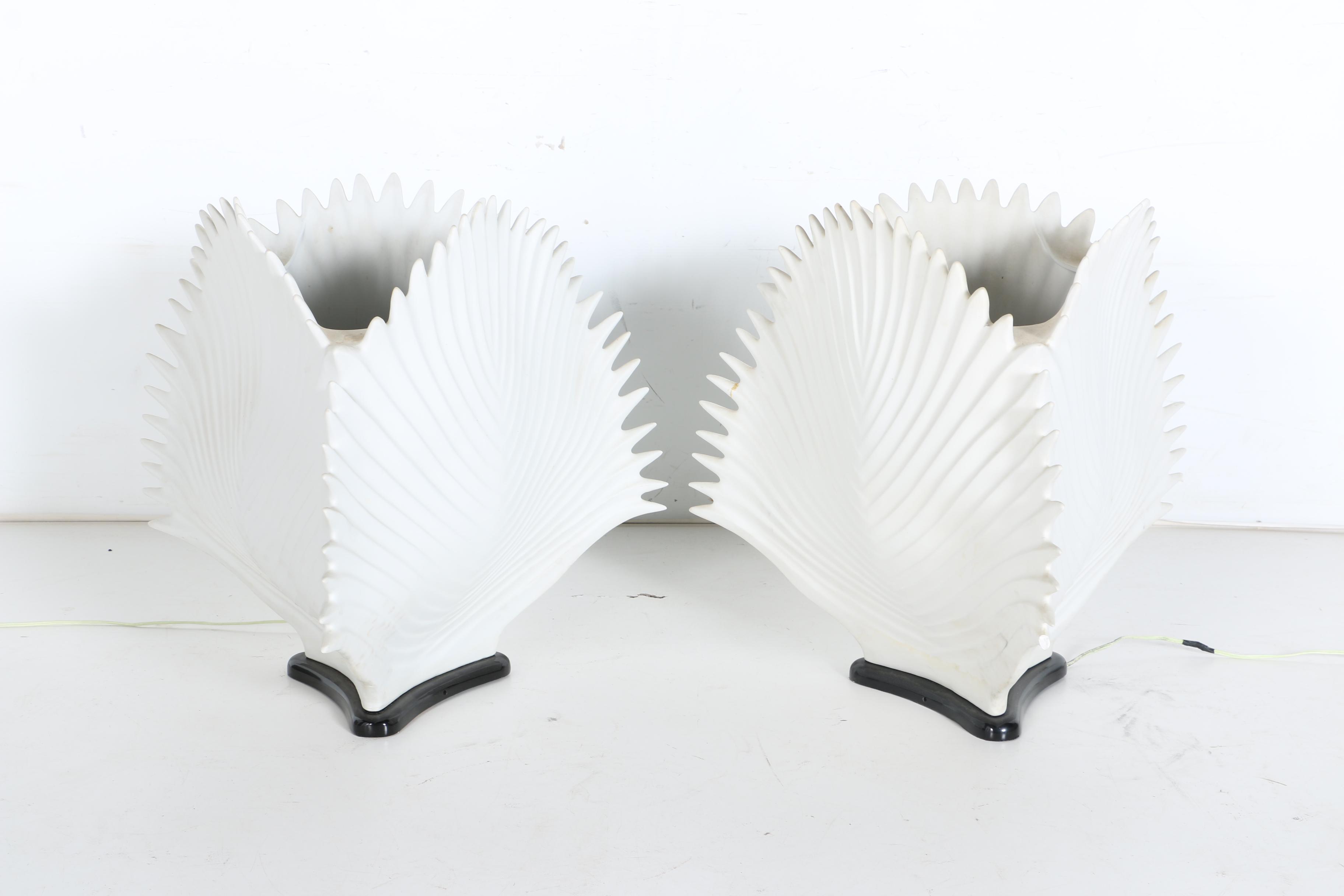 Pair of Art Deco Style Ceramic Lamps