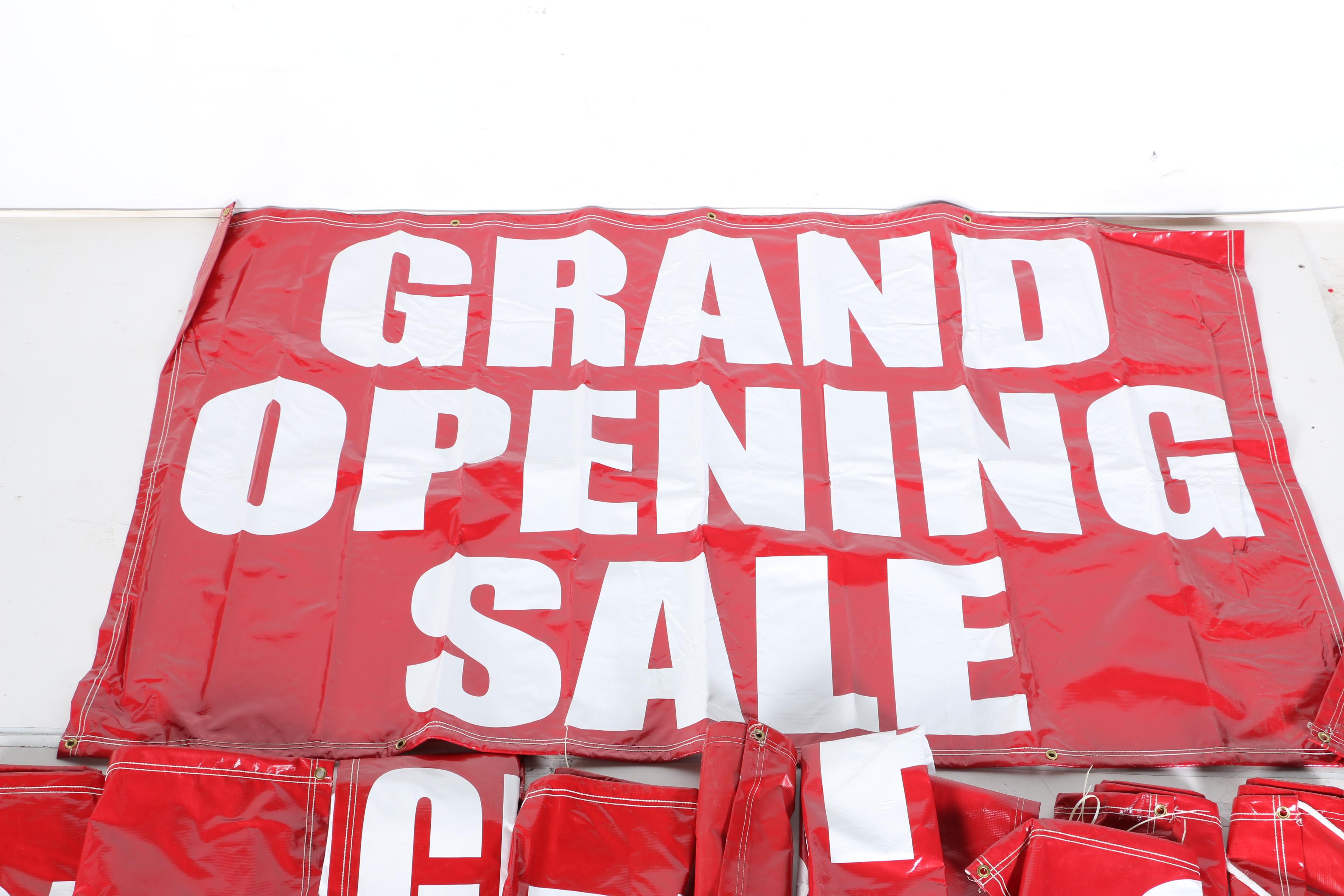"Grand Opening" Vinyl Banners