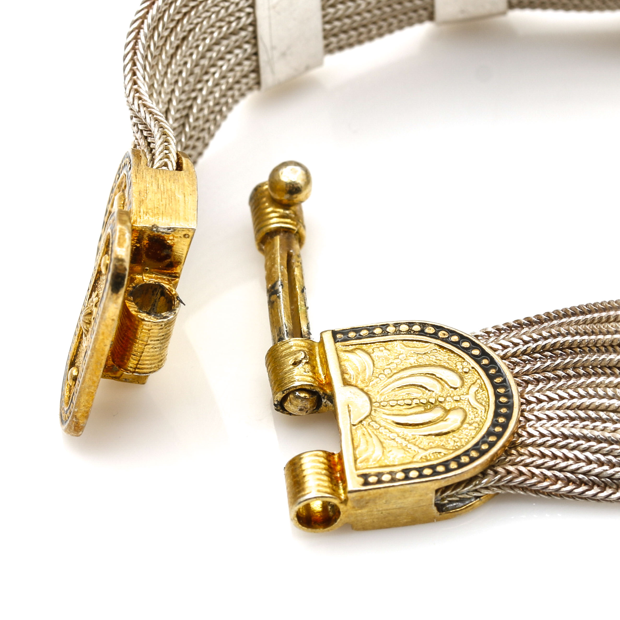 Gold Finish Over Sterling Silver Pendant and Bracelet