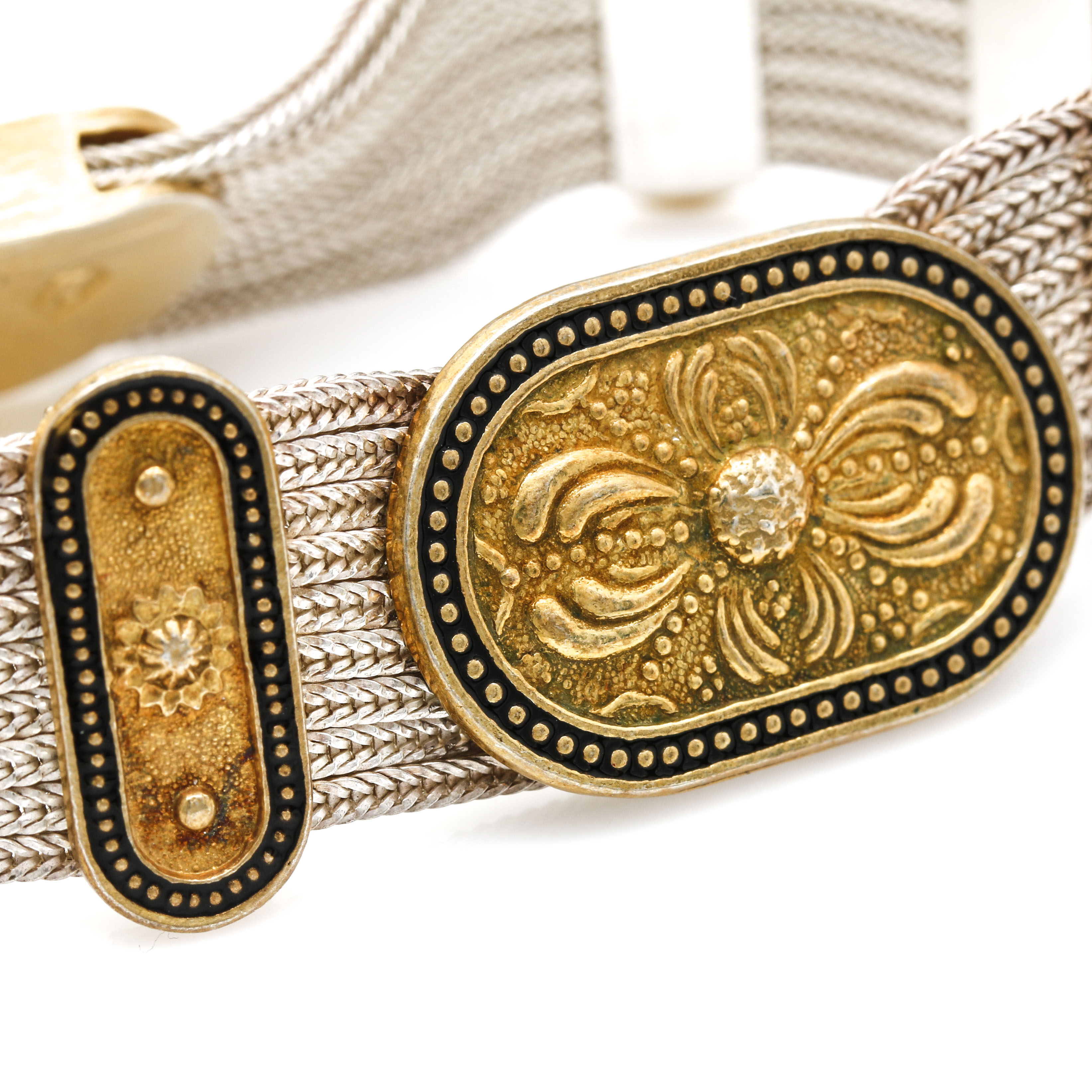 Gold Finish Over Sterling Silver Pendant and Bracelet