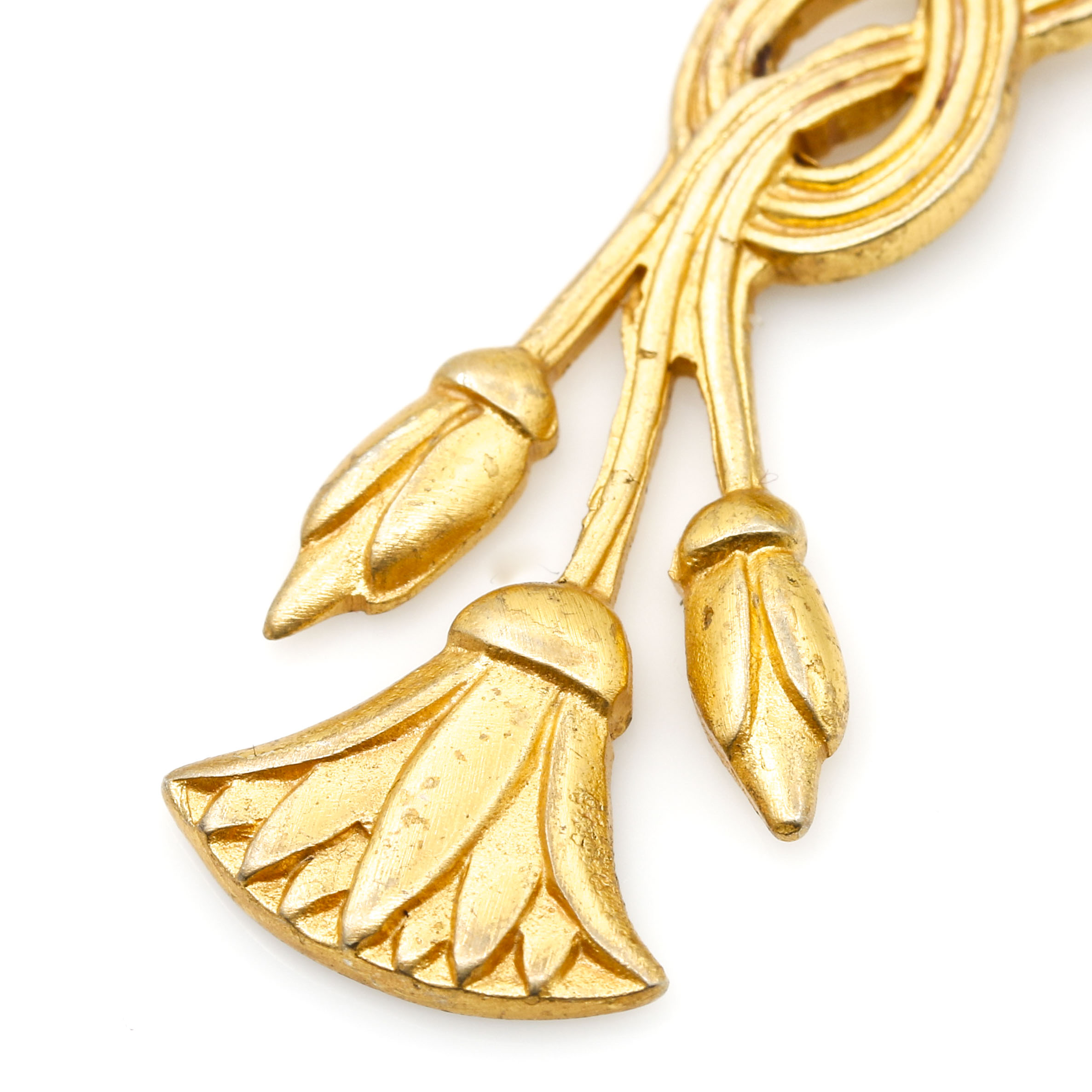 Gold Finish Over Sterling Silver Pendant and Bracelet