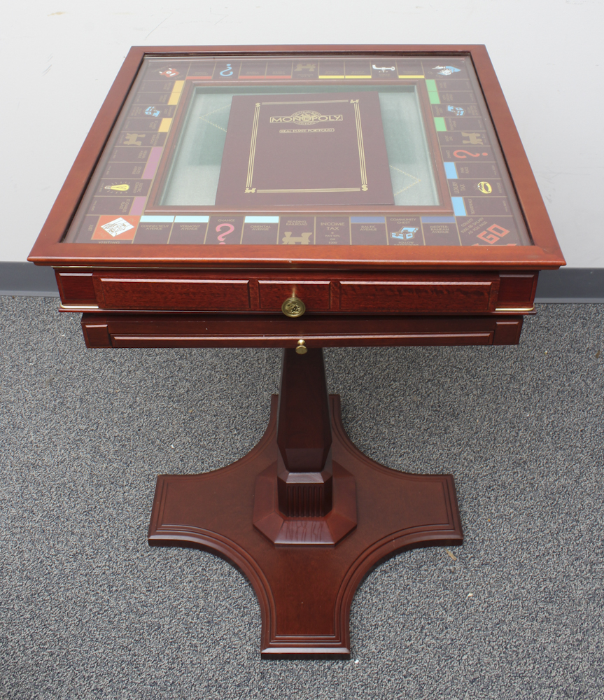 Franklin Mint Monopoly Game Table and Chairs Set