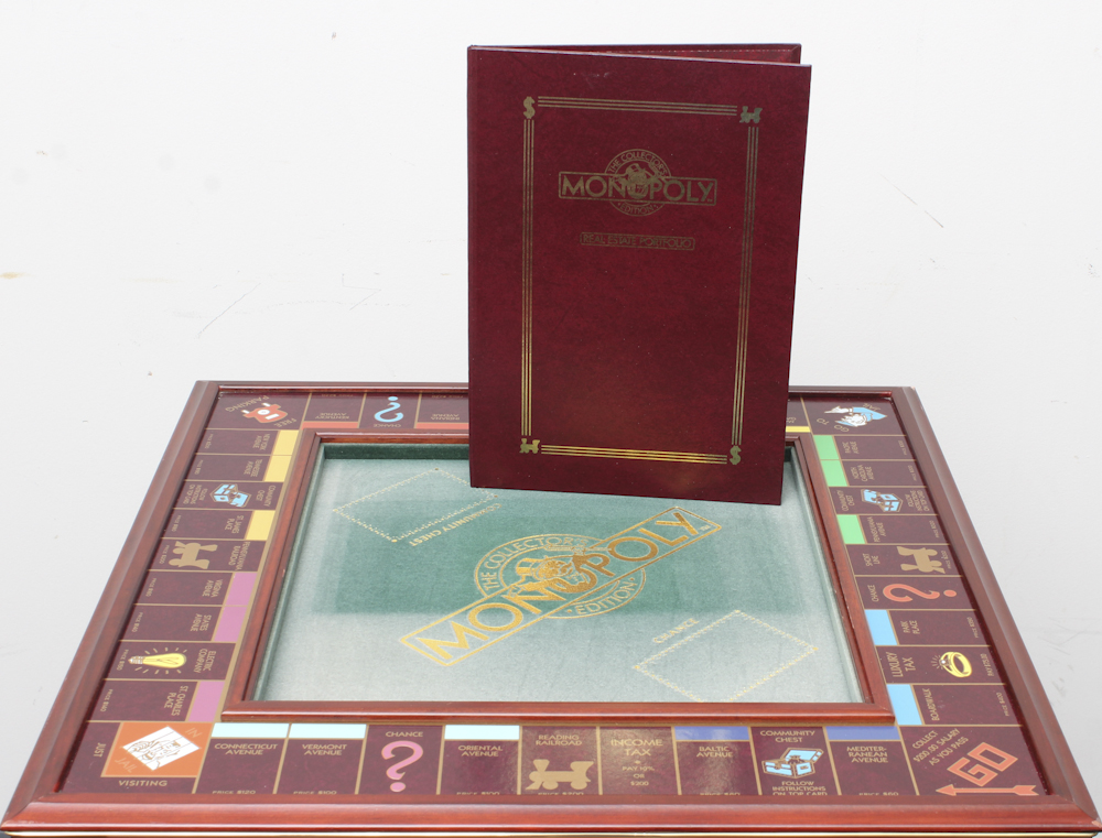 Franklin Mint Monopoly Game Table and Chairs Set