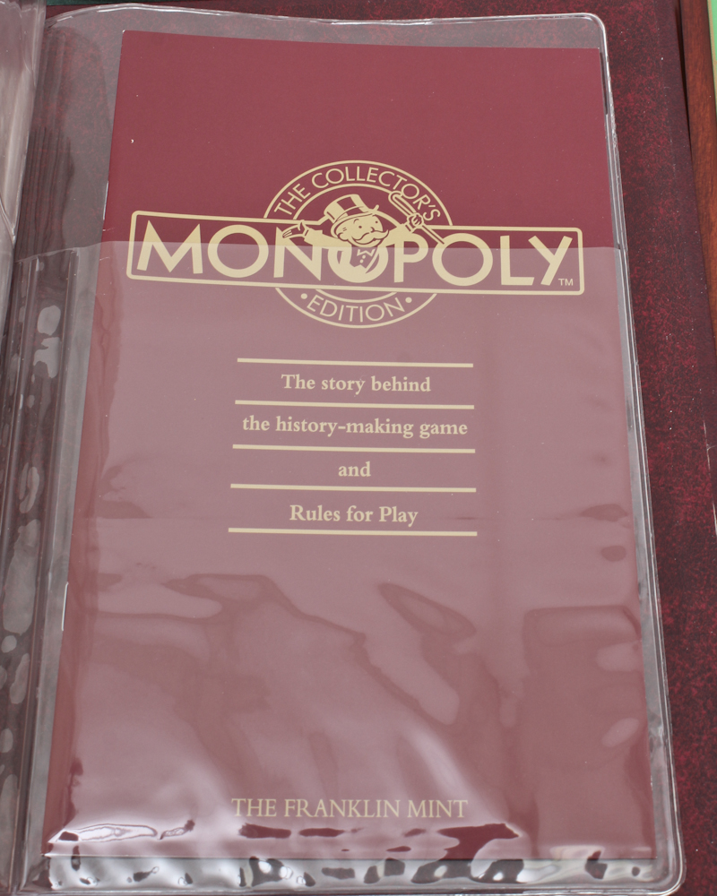 Franklin Mint Monopoly Game Table and Chairs Set