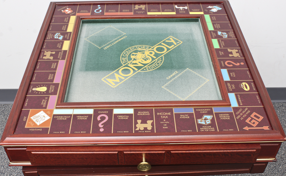 Franklin Mint Monopoly Game Table and Chairs Set