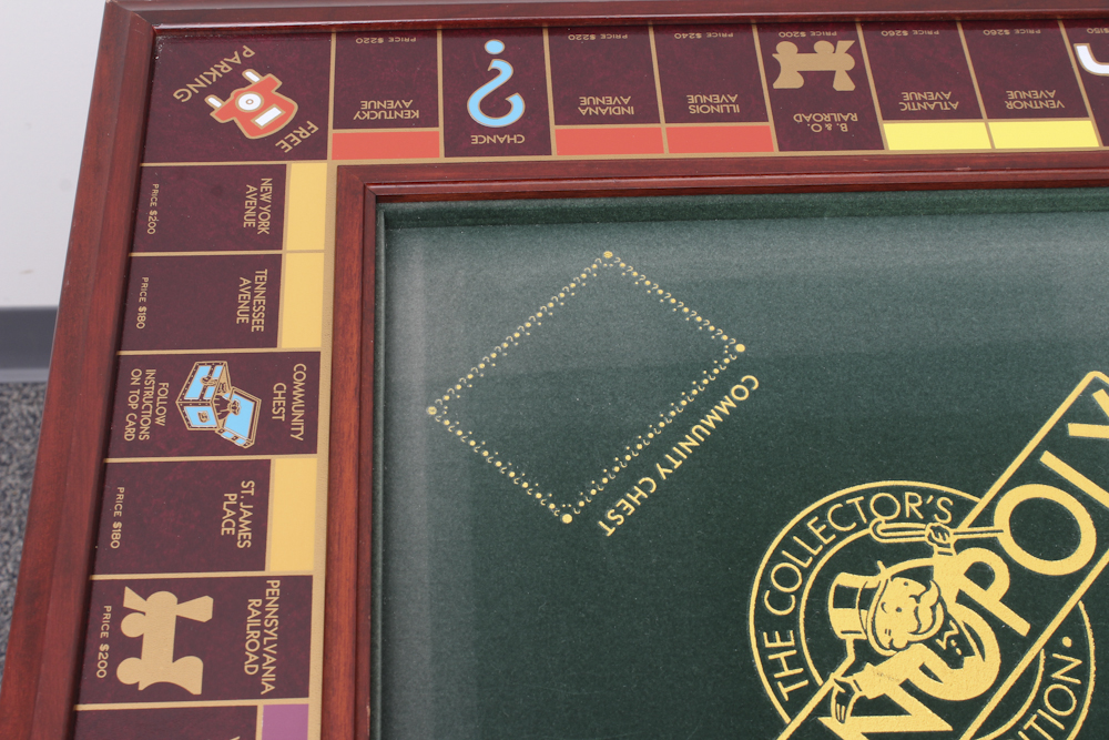 Franklin Mint Monopoly Game Table and Chairs Set