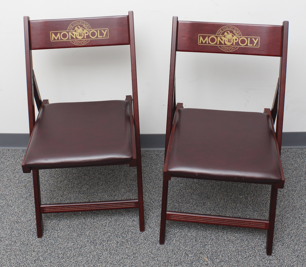 Franklin Mint Monopoly Game Table and Chairs Set