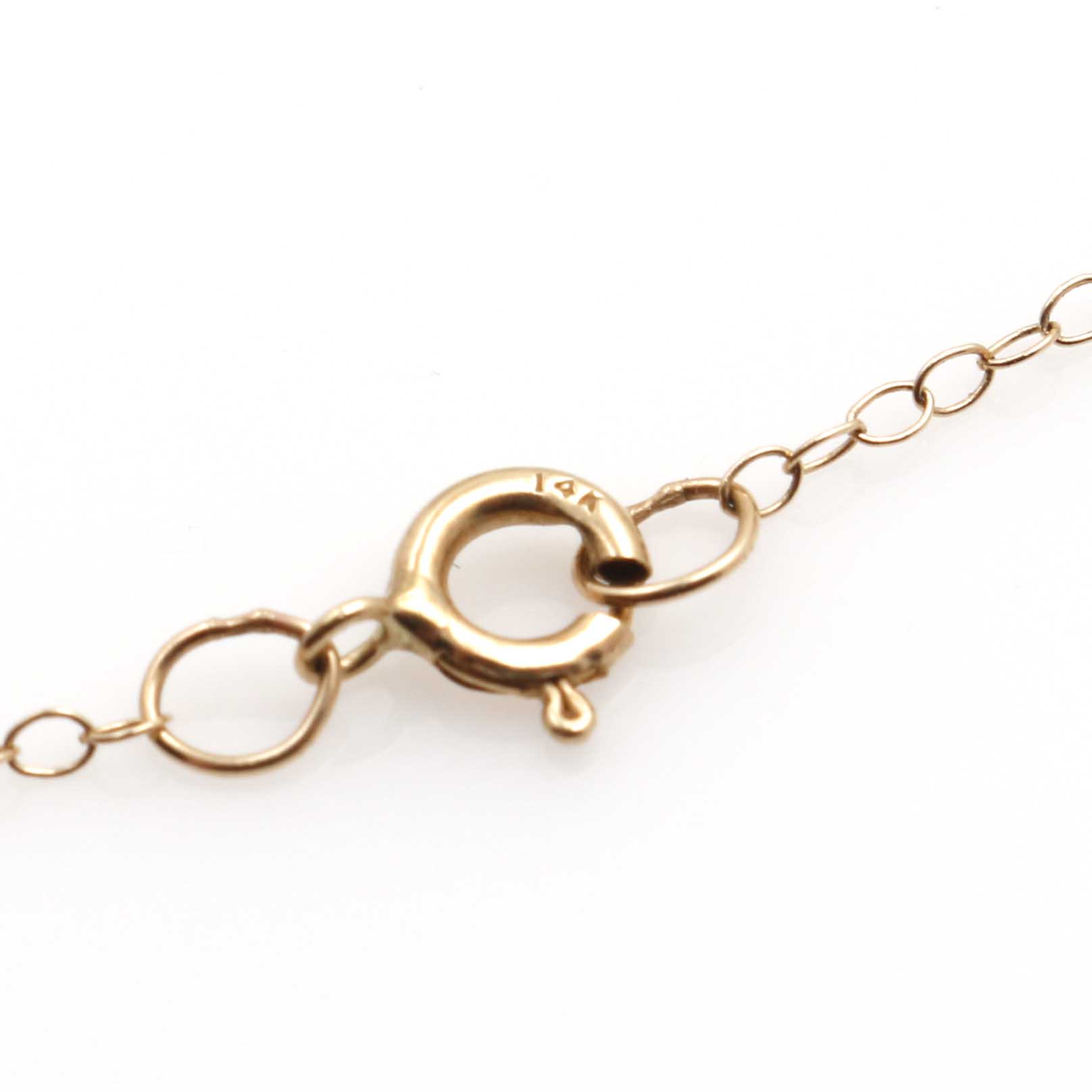 14K Yellow Gold Pearl Necklace